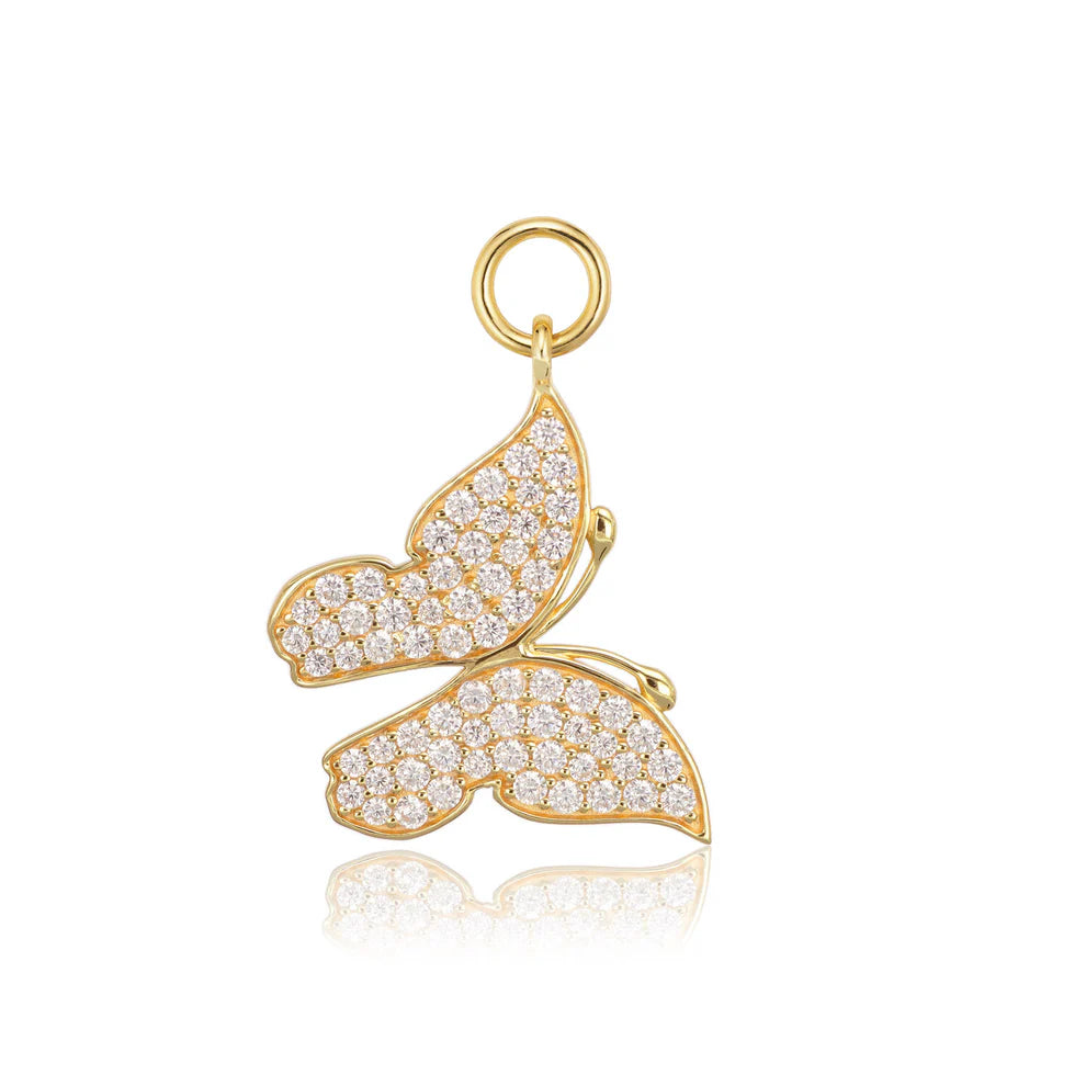 Hoop Charm Farfalla