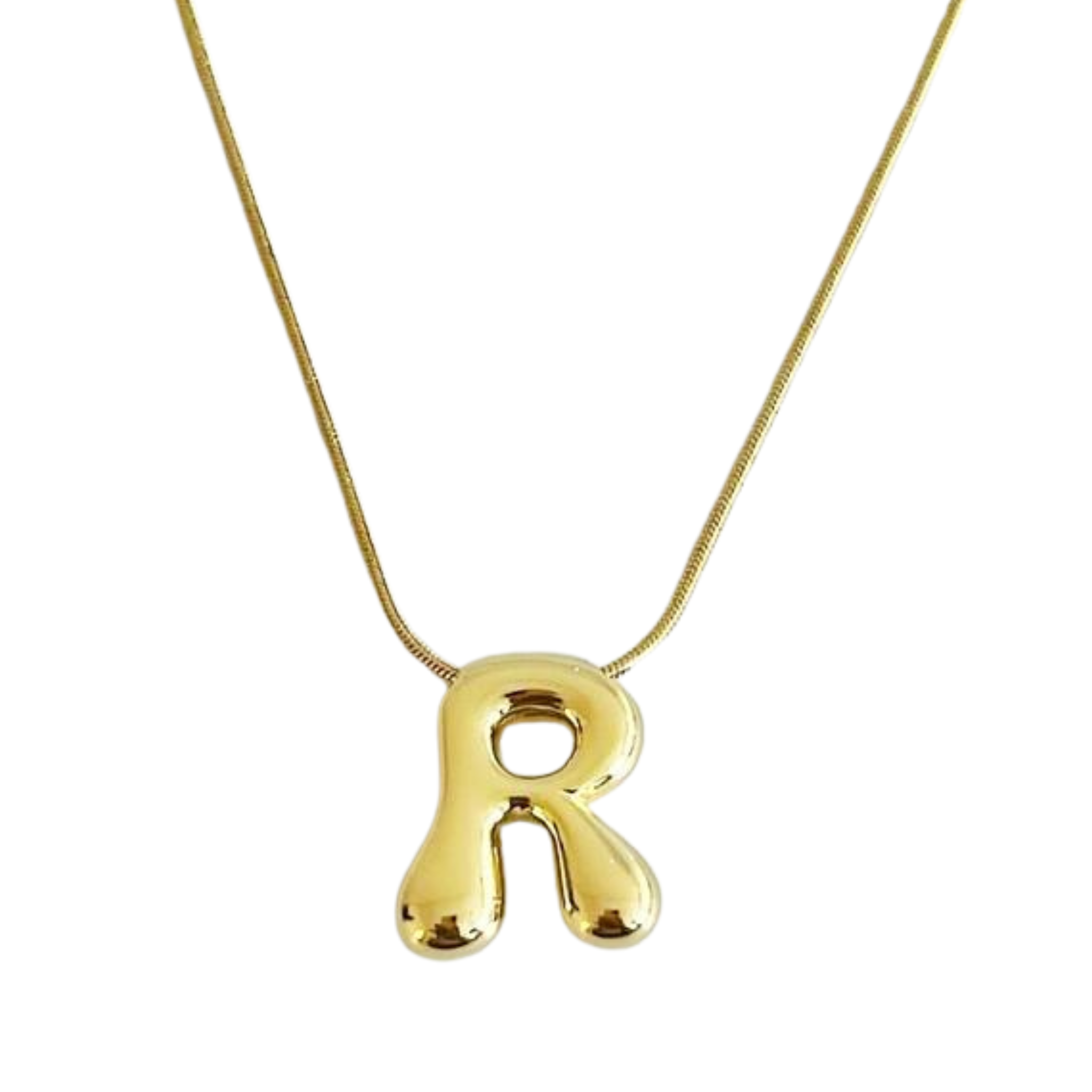 Balloon Letter Initial Necklace