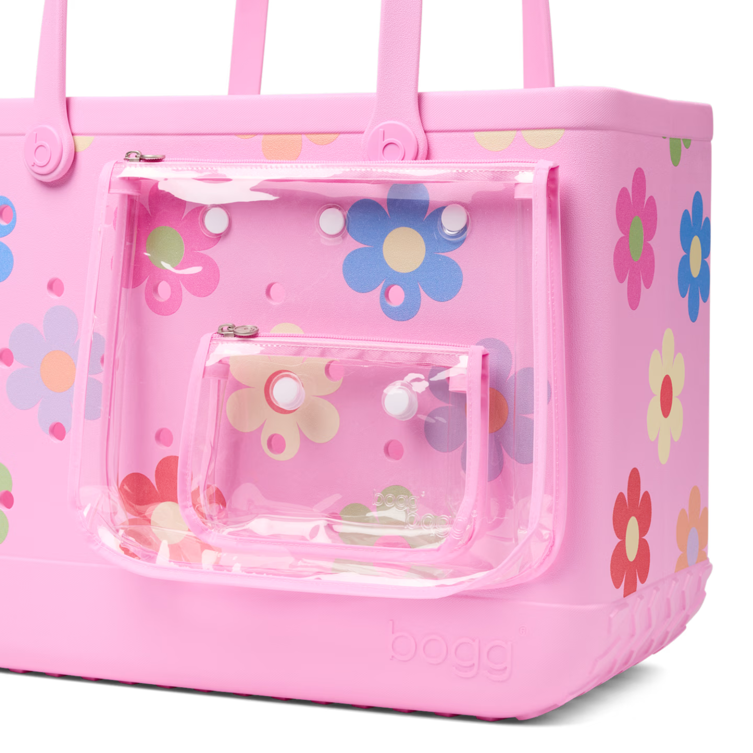 Original Bogg Bag tote with sturdy handles and spacious interior, featuring a colorful, durable design perfect for casual outings.