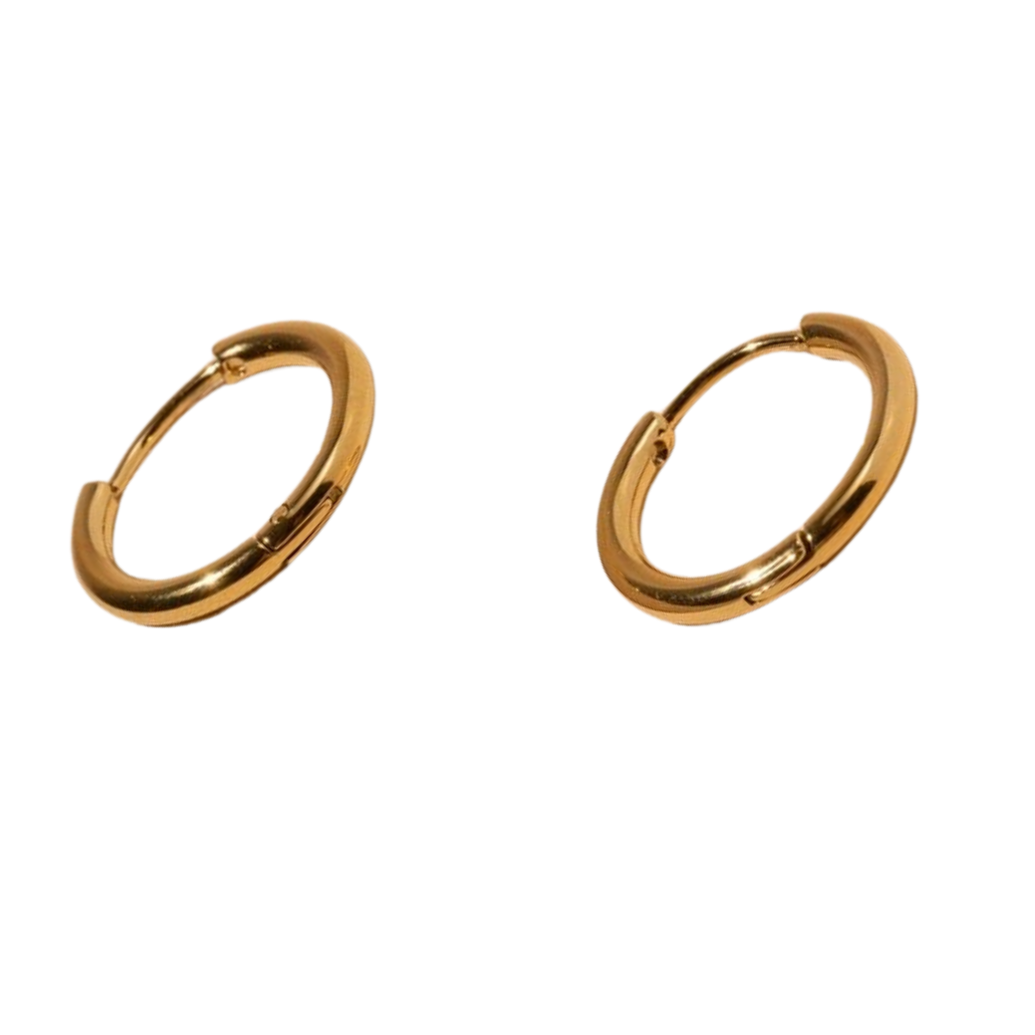 18K Gold Plated Stainless Steel Huggie Earrings