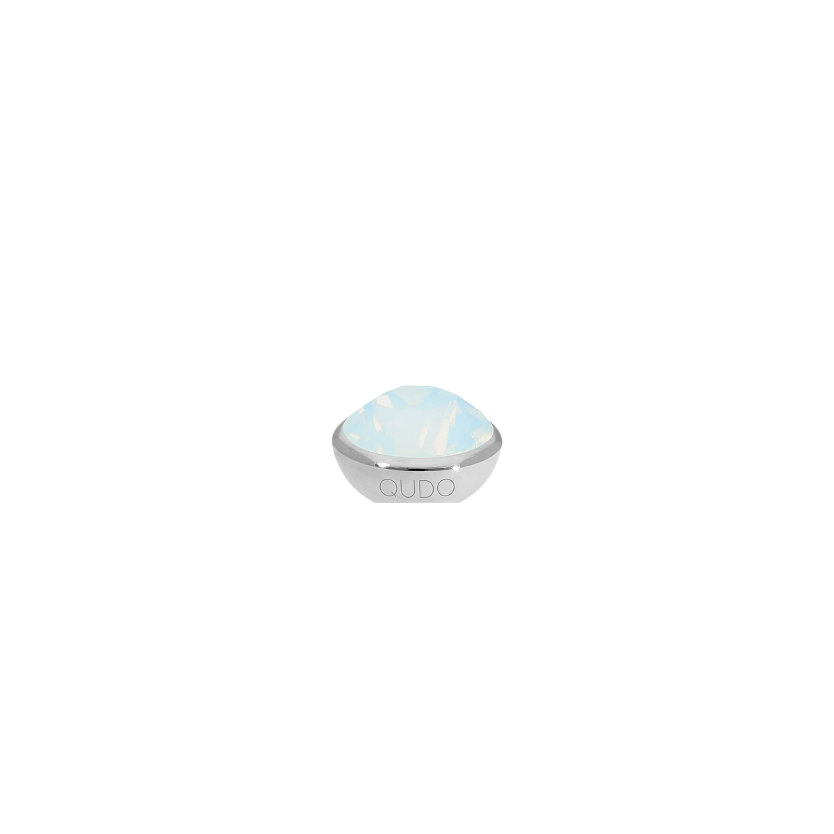 White Opal/Silver Bottone Top 10MM