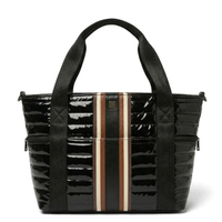 Black Patent and Colorblock Luxe Stripe