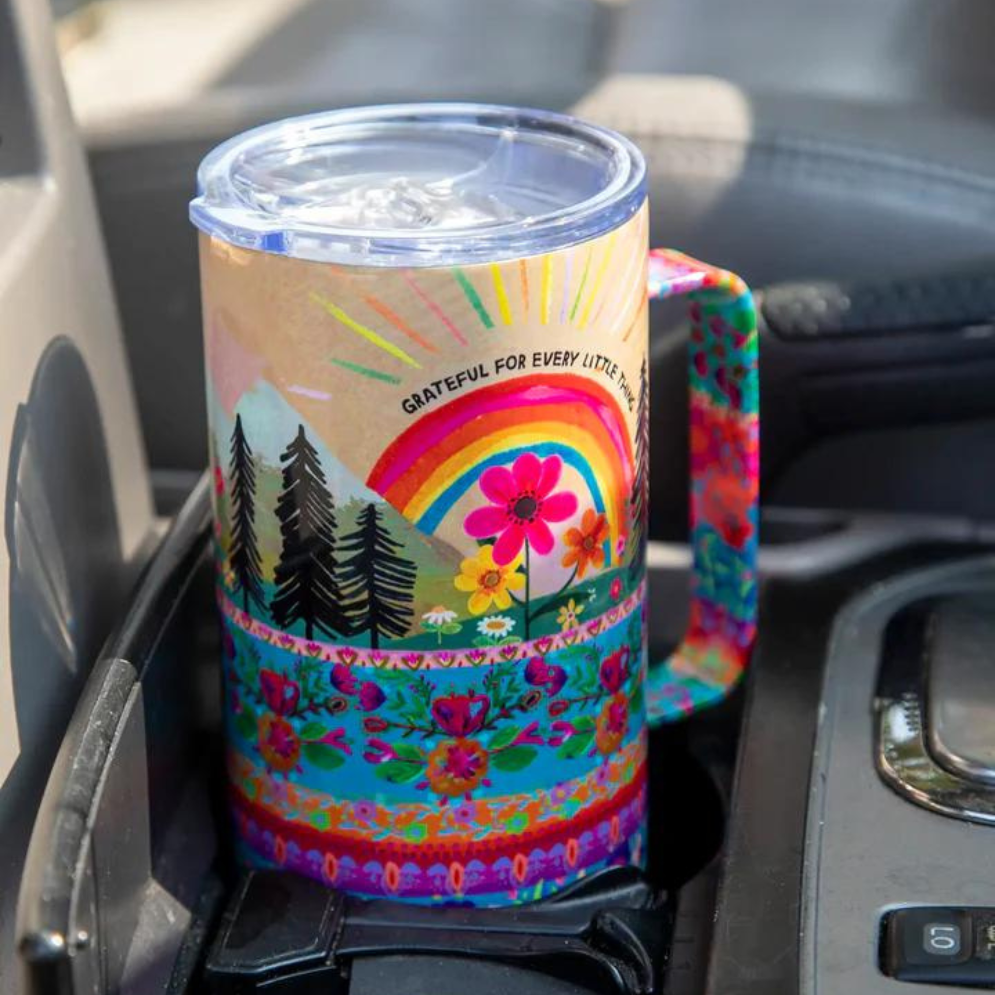 Cork Coffee Tumbler - Grateful