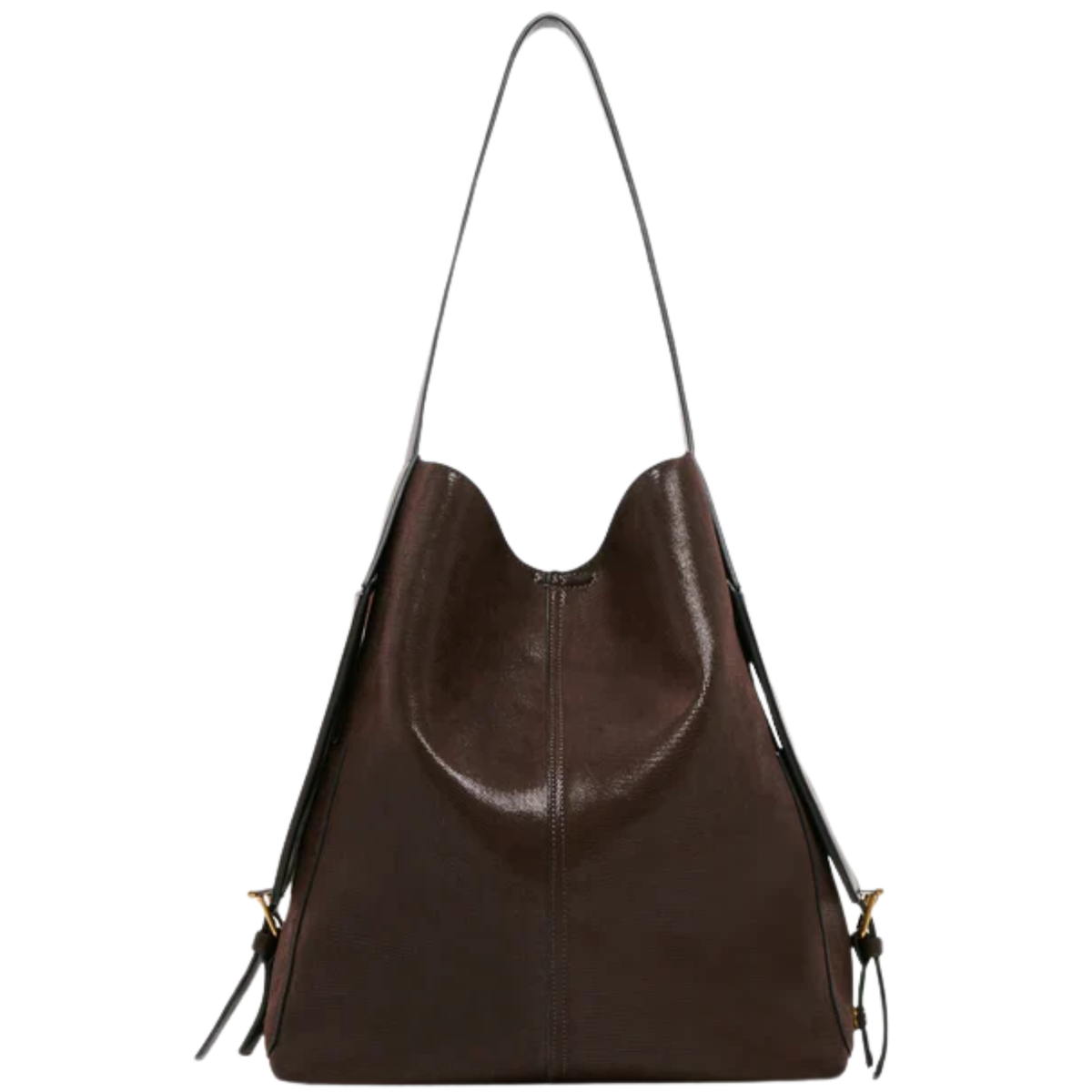Dolce Vita Arden Large Chocolate Shoulder Tote Bag with spacious interior and stylish design for everyday use.
