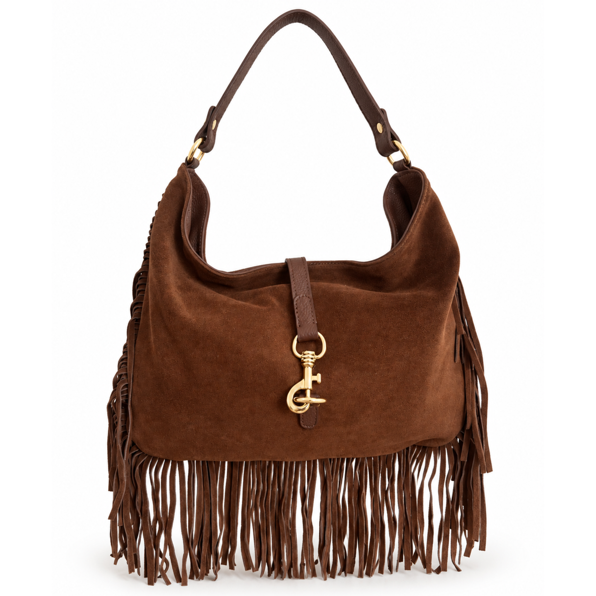 The Jolene Fringe Suede Bag