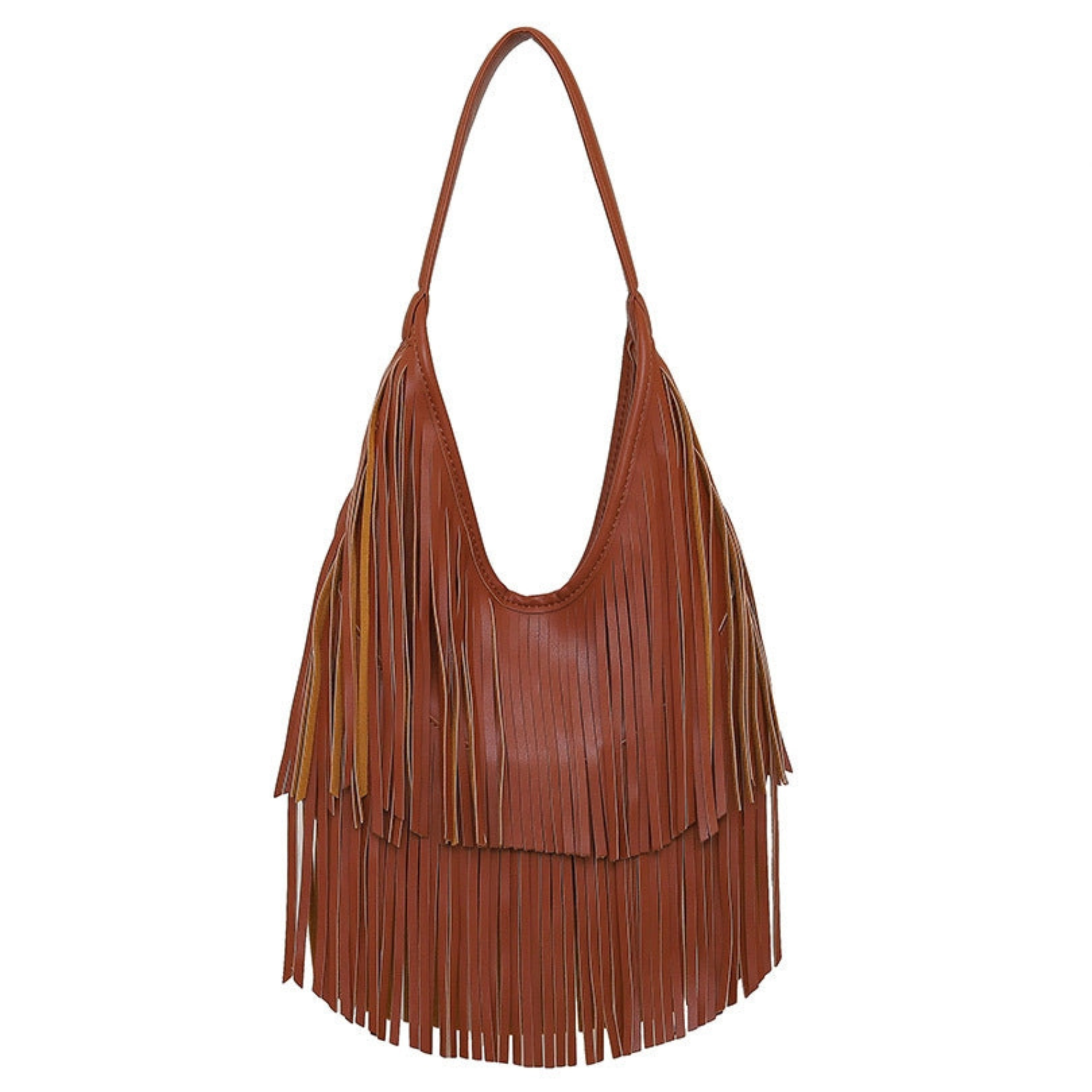 Shoulder Tote Bag with Fringe Women