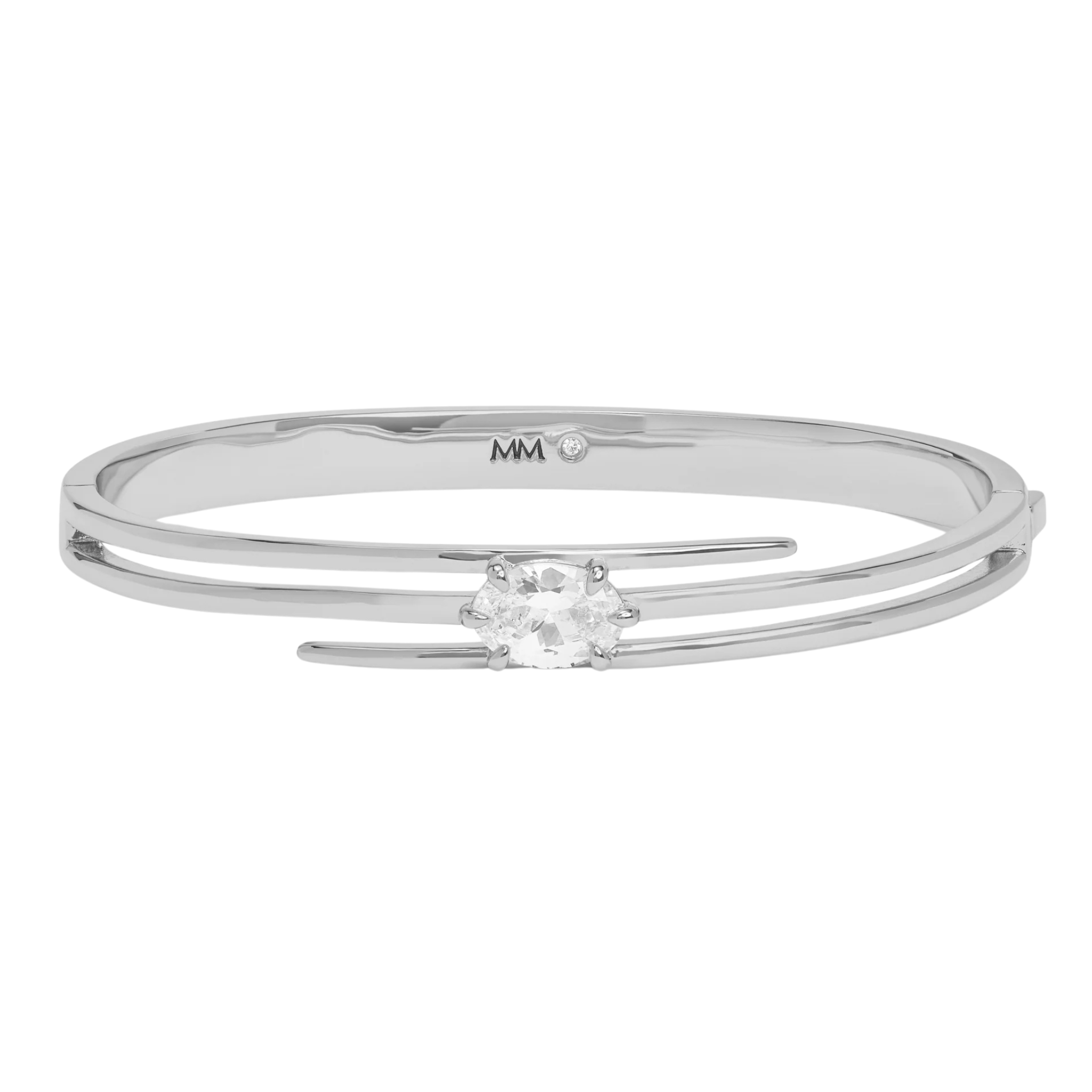 Melinda Maria She's On Point Lasso Cuff bracelet with gold-tone finish and stylish lasso design on a white background