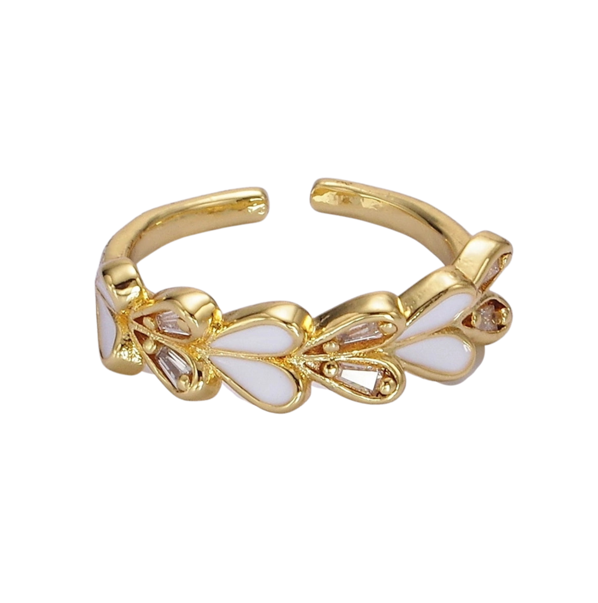 14K gold filled heart lined ring featuring delicate heart-shaped design, perfect for elegant jewelry collection.