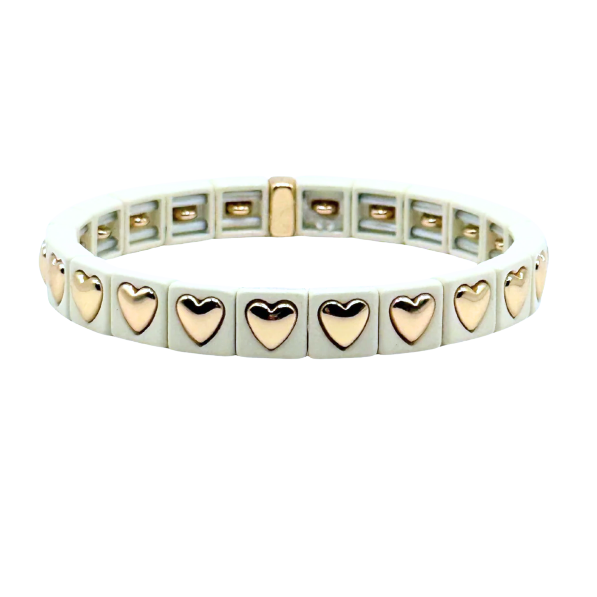 The Colored Bubble Heart Bracelet