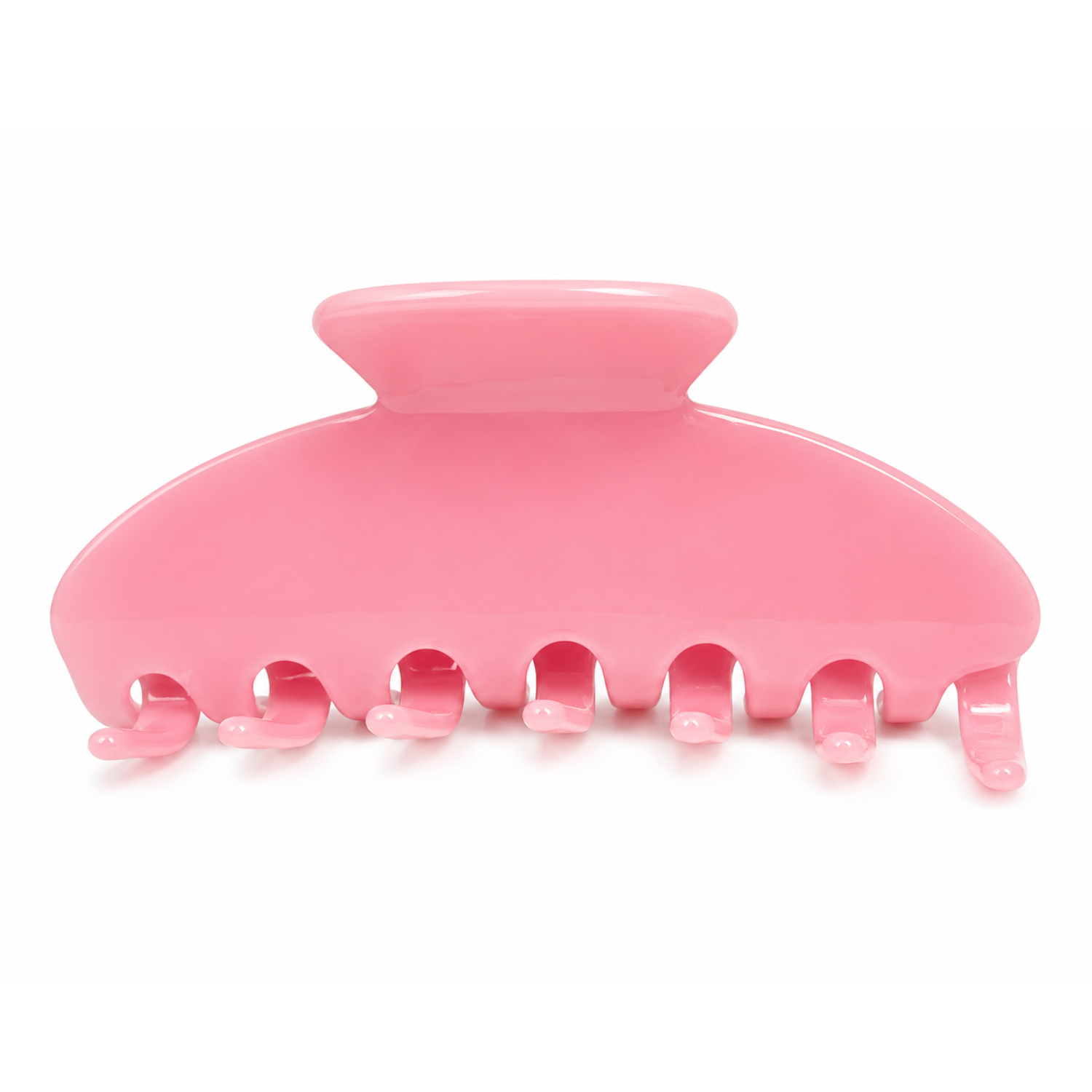 Private label Ballet Blush Claw Clip for hair styling, featuring a sleek, blush pink design and strong hold for versatile hair looks.