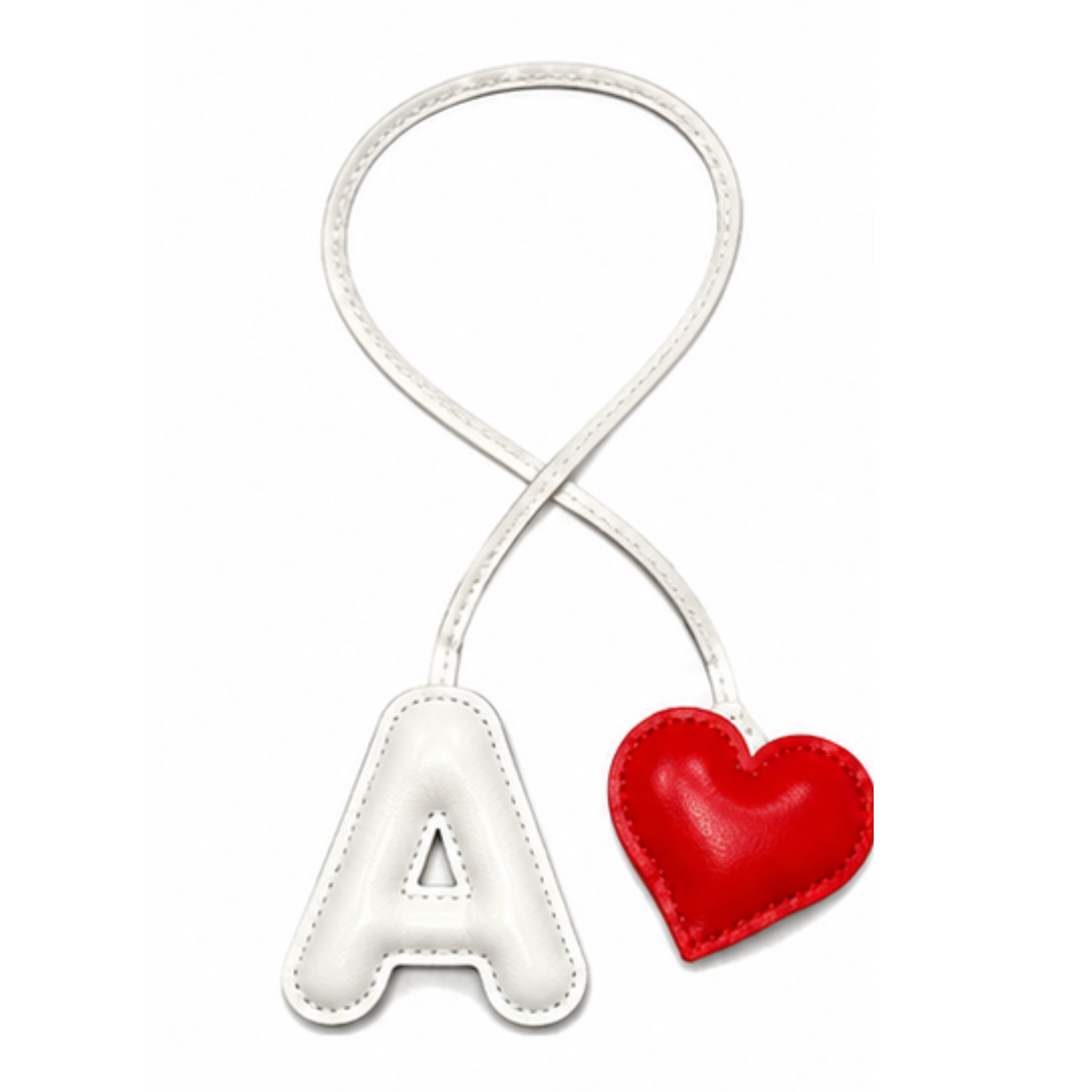Initial w/ Heart Bag Charms