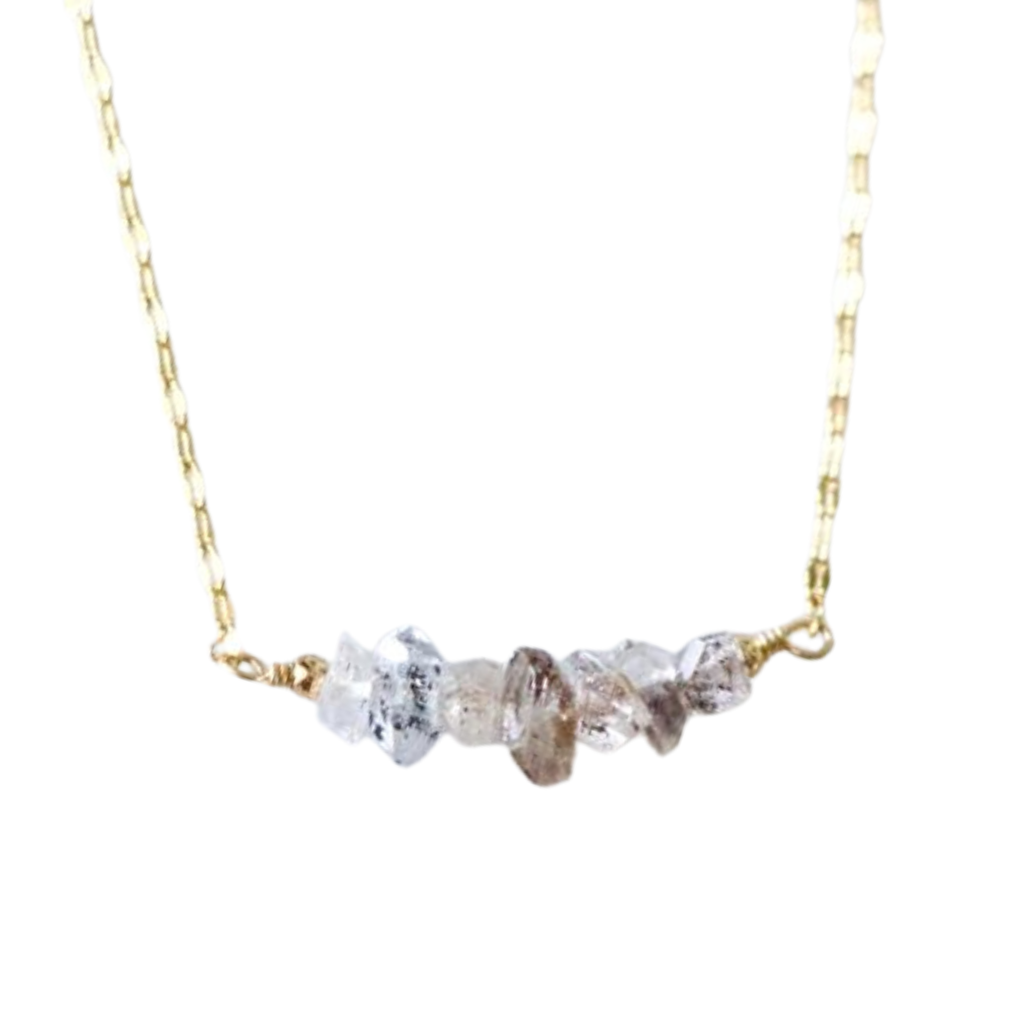 Herkimer Diamond Chip Necklace