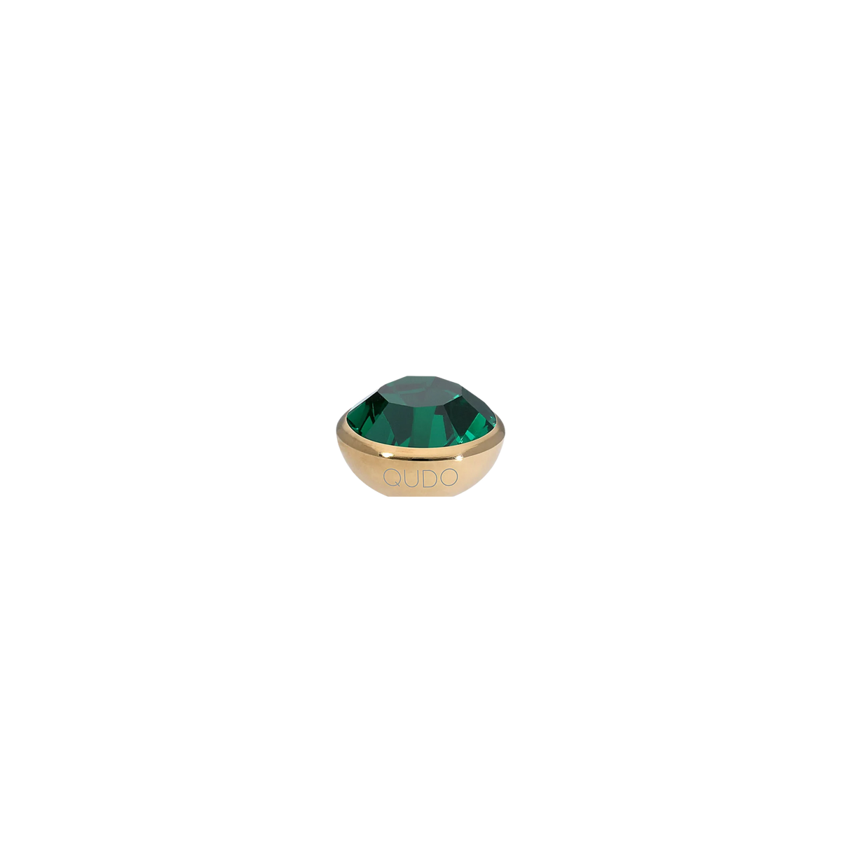 Emerald/Gold Bottone Top 10mm
