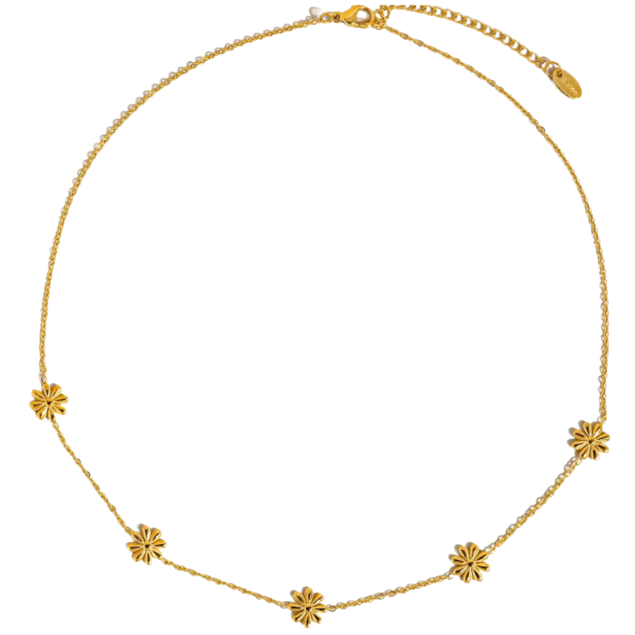 Sundown Non-Tarnish Festival Daisy Chain Necklace