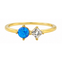 Gold/Sky Blue