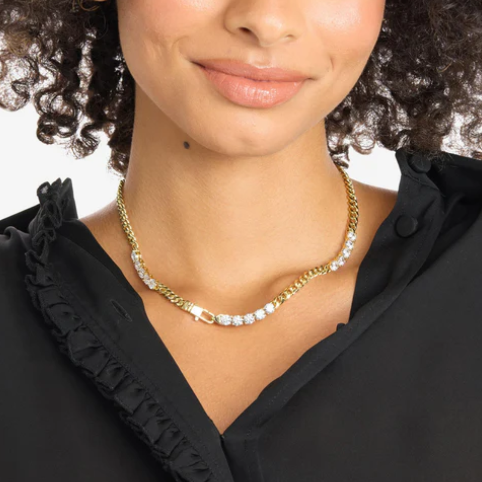 Melinda Maria Baby Julian's Obsessed with Diamonds Necklace featuring sparkling diamond accents on a delicate chain.