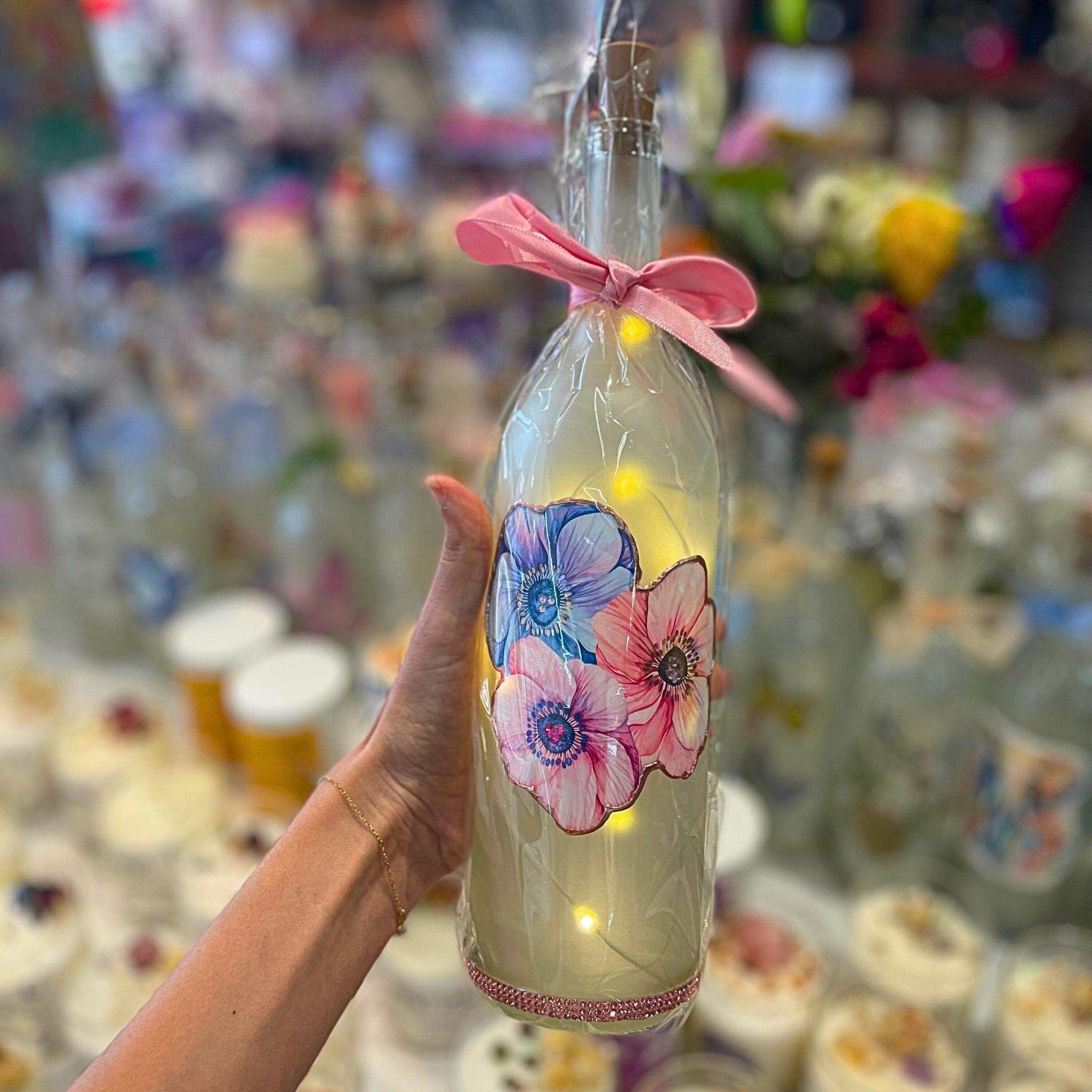 Floral Light Up Bottle