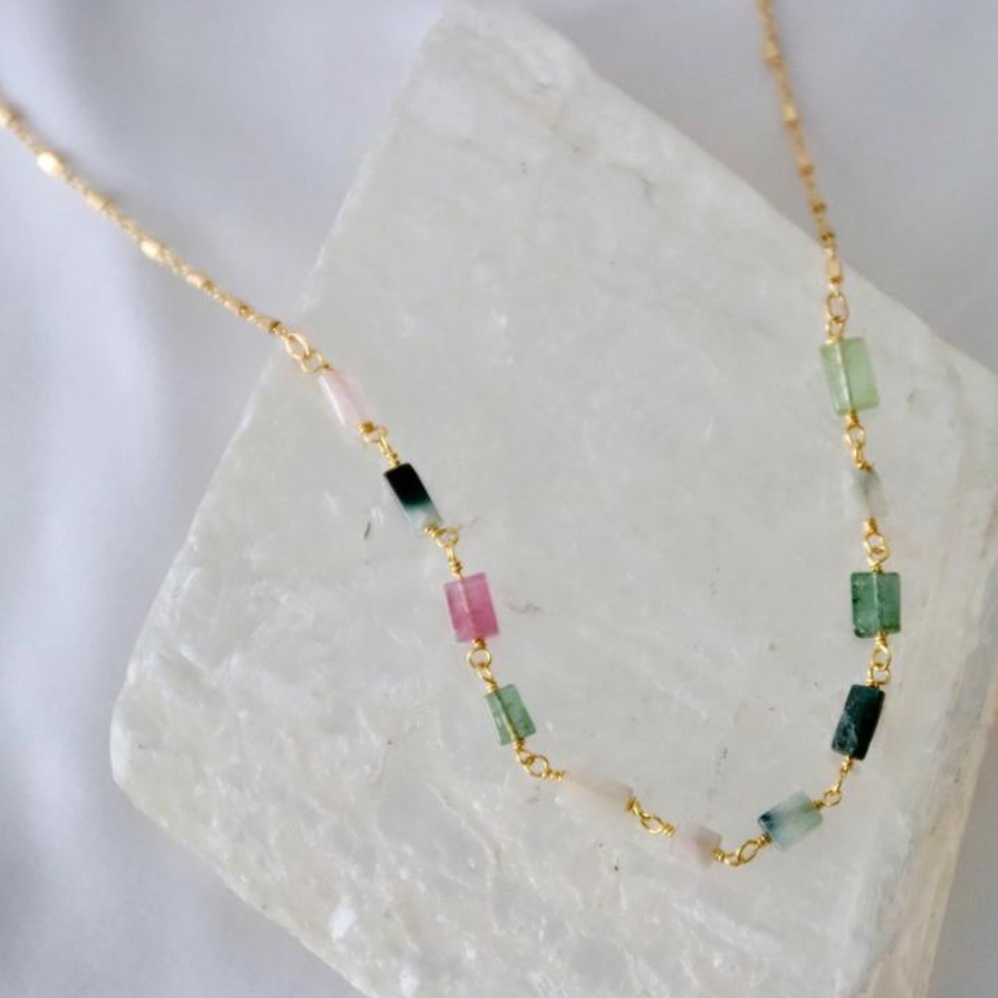 Tourmaline Chip Necklace