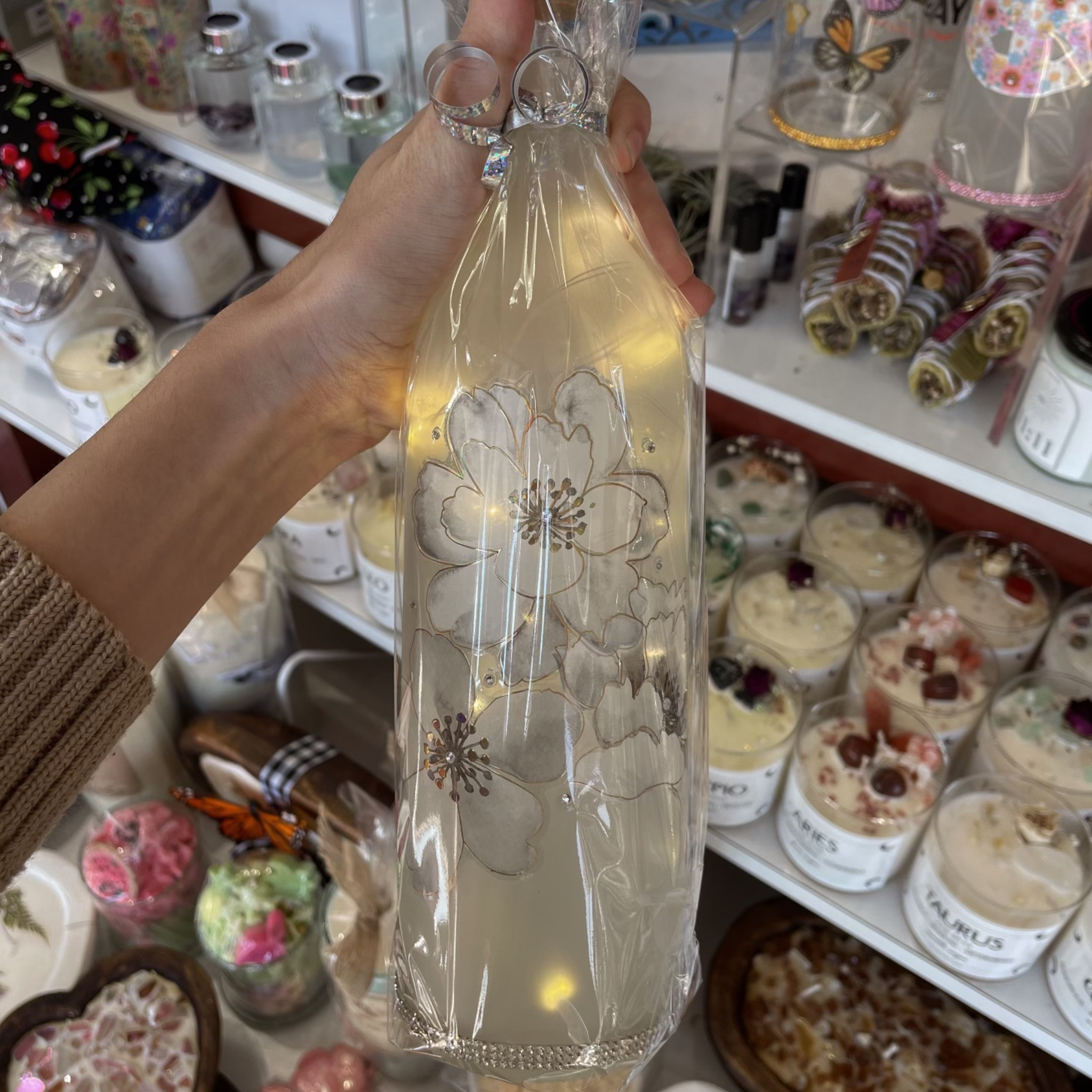 Floral Light Up Bottle