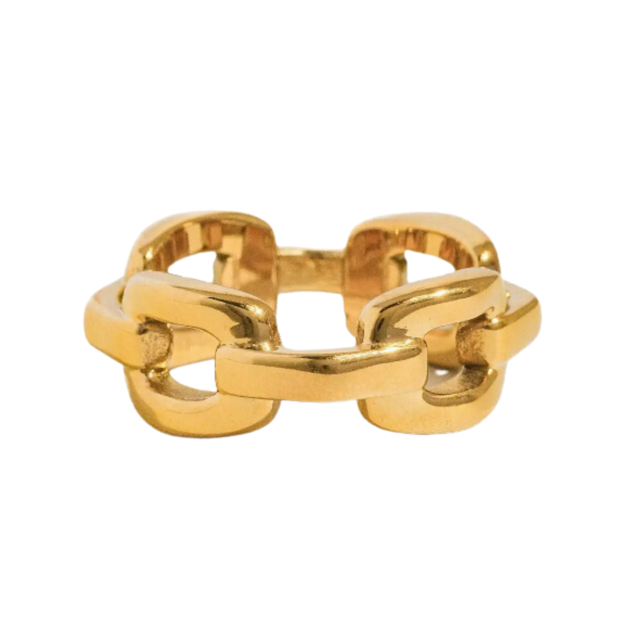 18K Gold Stack Braided Non-Tarnish Ring