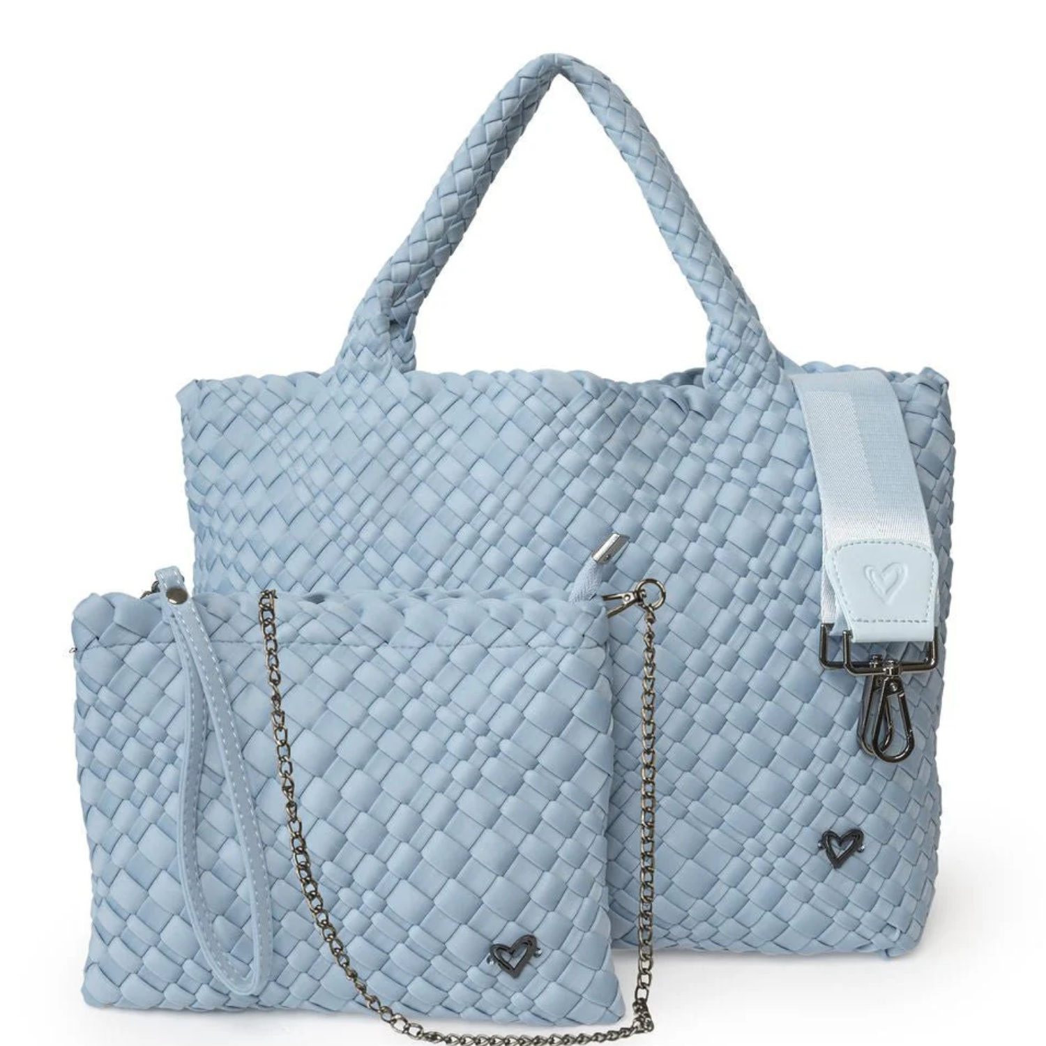 Large hand-woven tote bag by Prenelove with sturdy handles, stylish and spacious for everyday use.