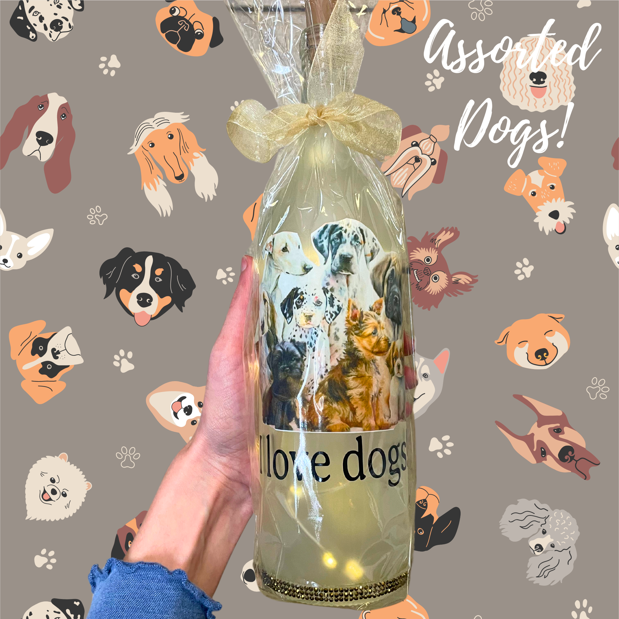 Dog Lover Light Up Bottles