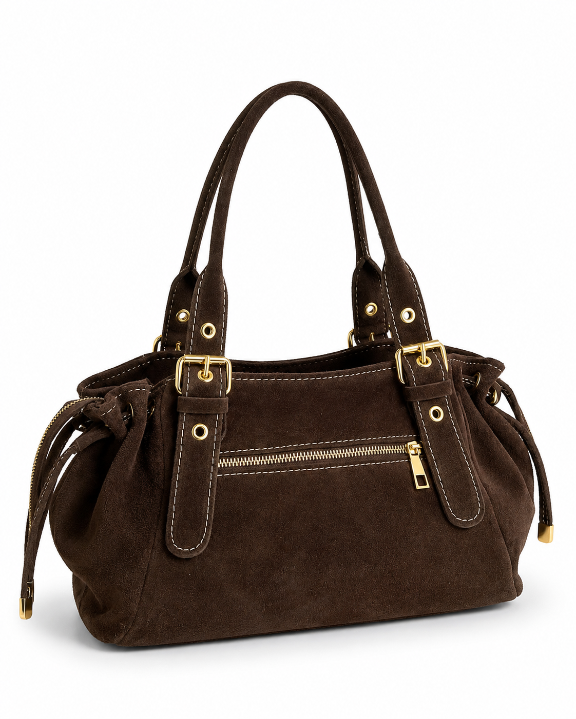 Isabel Small Suede Satchel