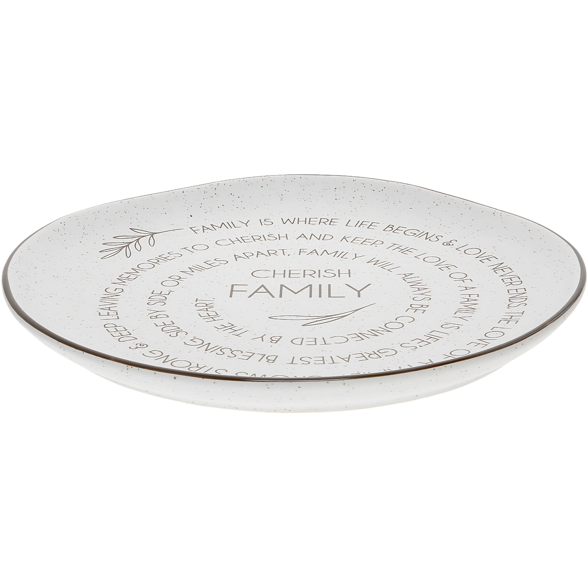 Cherish Family - 10.5" Ceramic Plate