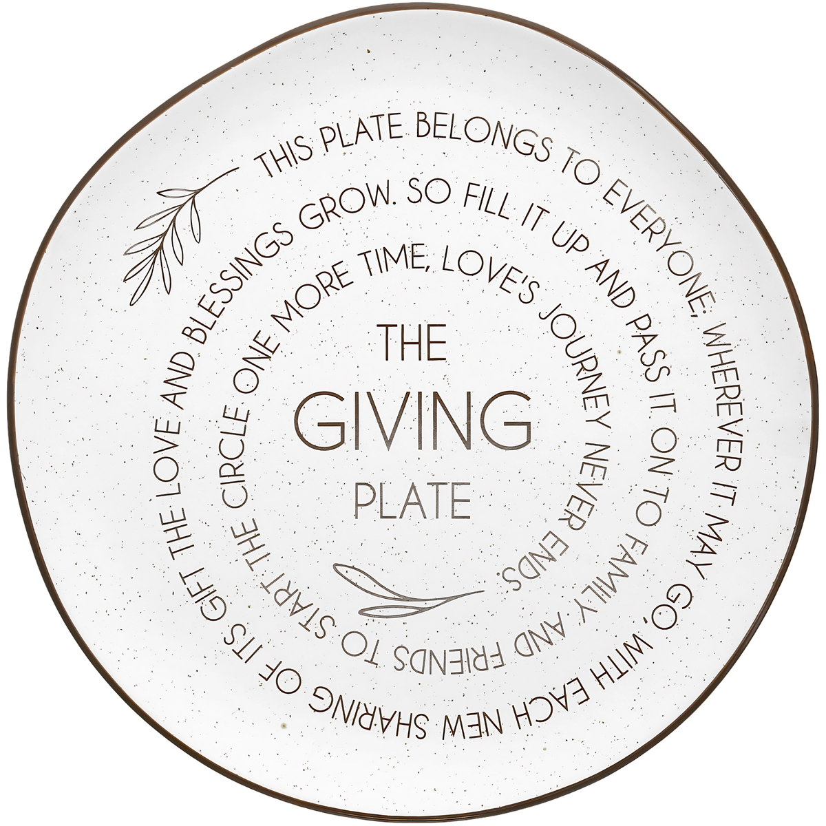 The Giving Plate - 10.5" Ceramic Plate
