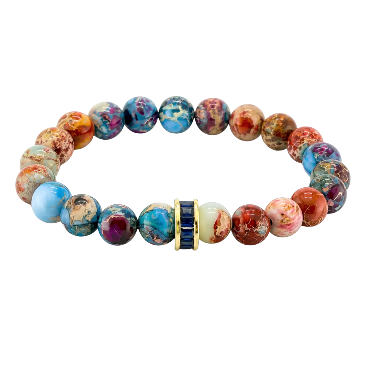 Bellissima Rondelle Gemstone Beaded Bracelet