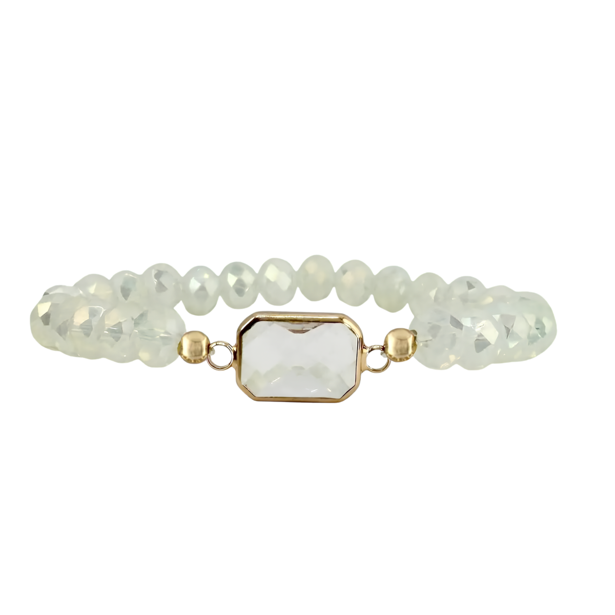 Hailey Crystal Beaded Stretch Bracelet