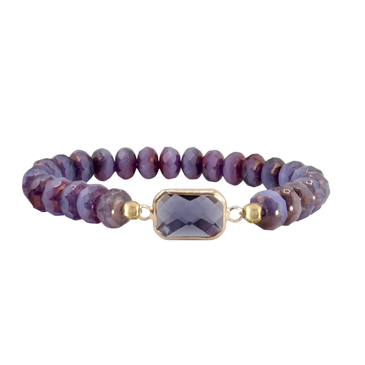 Hailey Crystal Beaded Stretch Bracelet