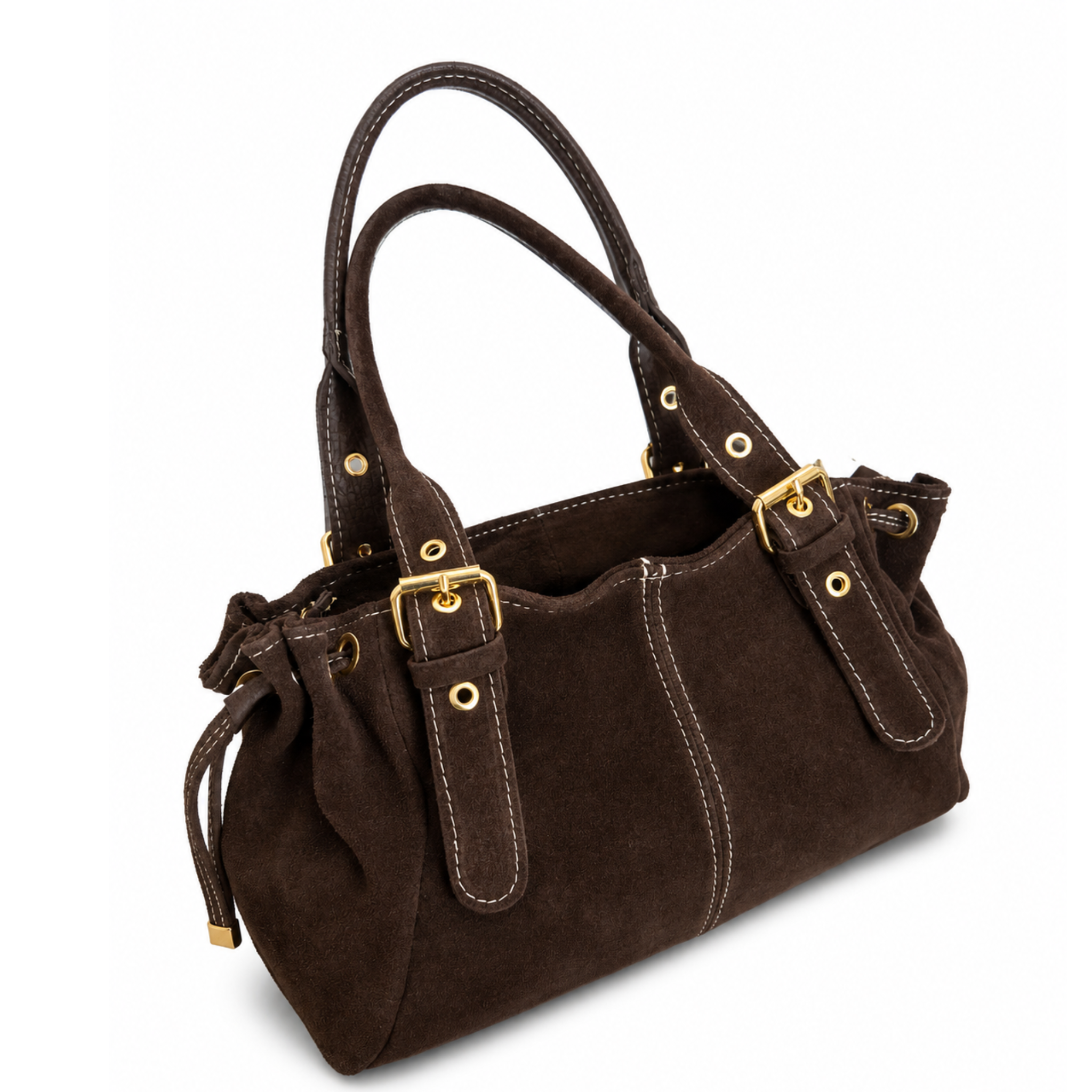 Isabel Small Suede Satchel