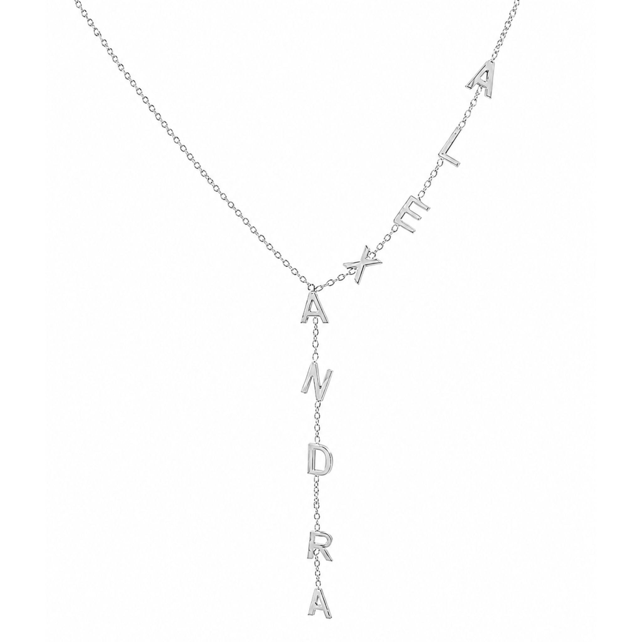 Custom Lariat Name Necklace