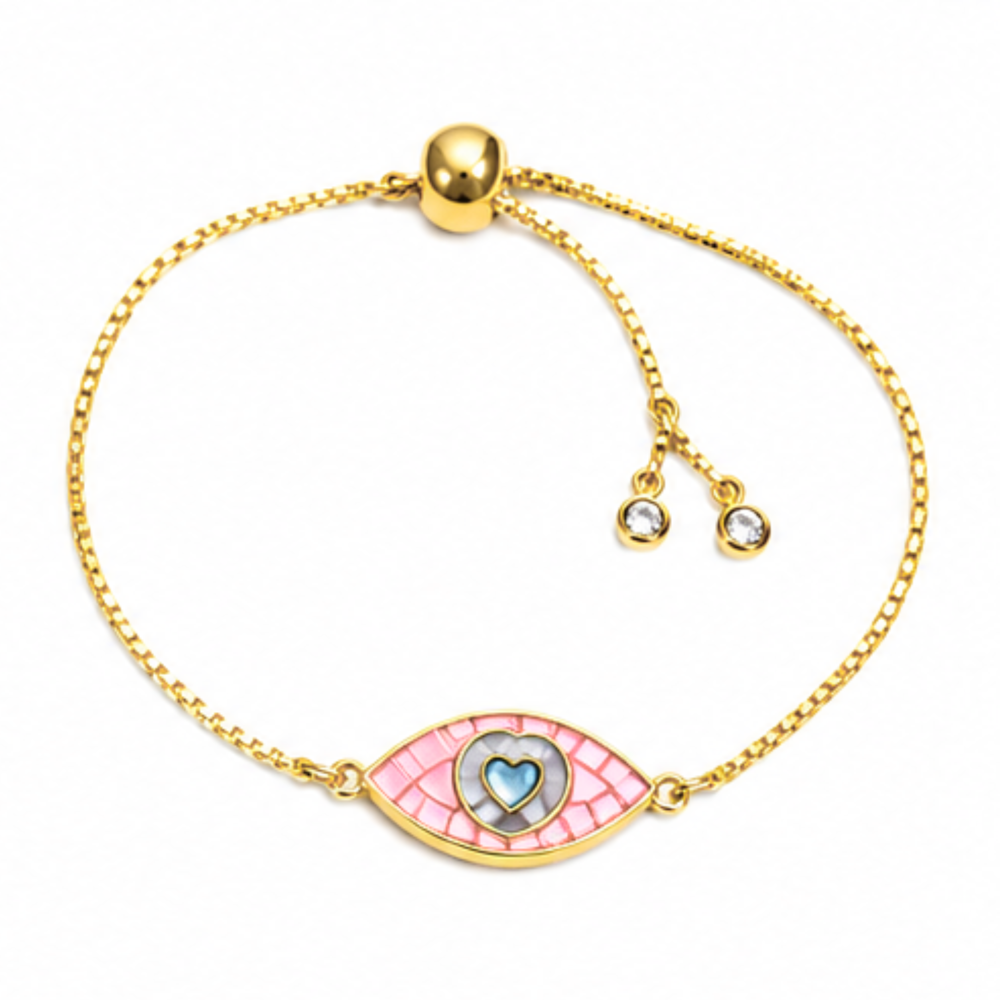 Mosaic Evil Eye Pull Bracelet