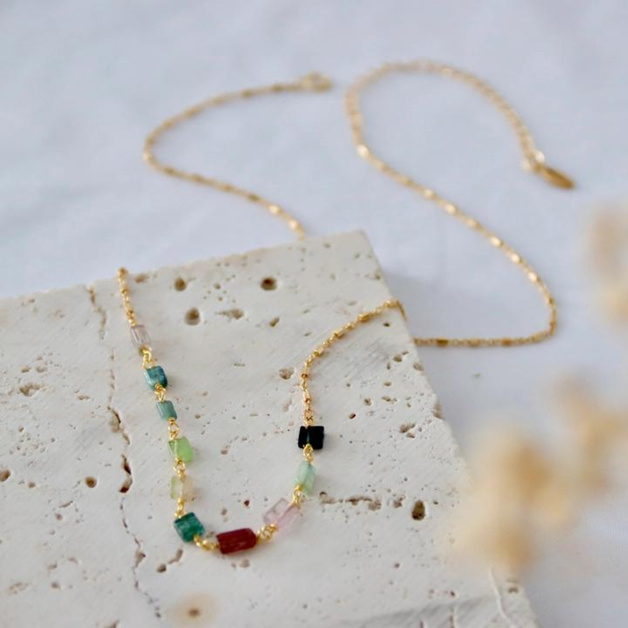 Tourmaline Chip Necklace