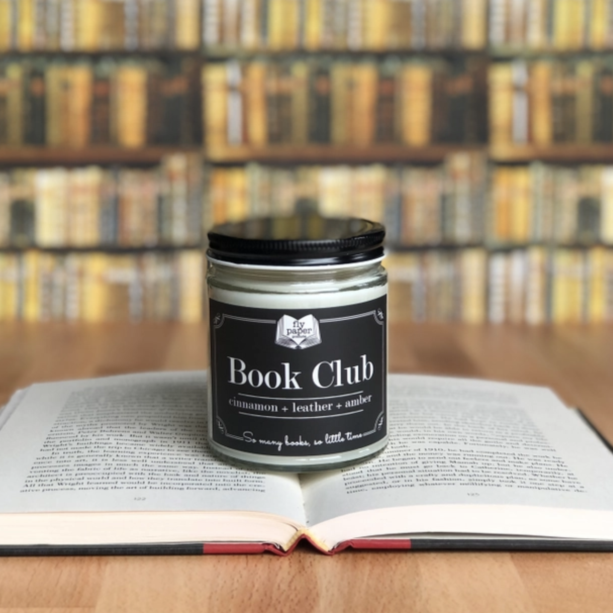 Book Club 9oz Literary Glass Soy Candle