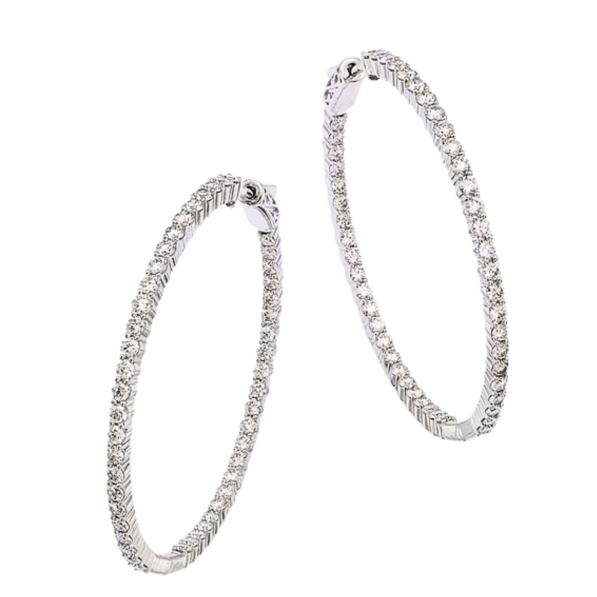 Large thin cz hoops