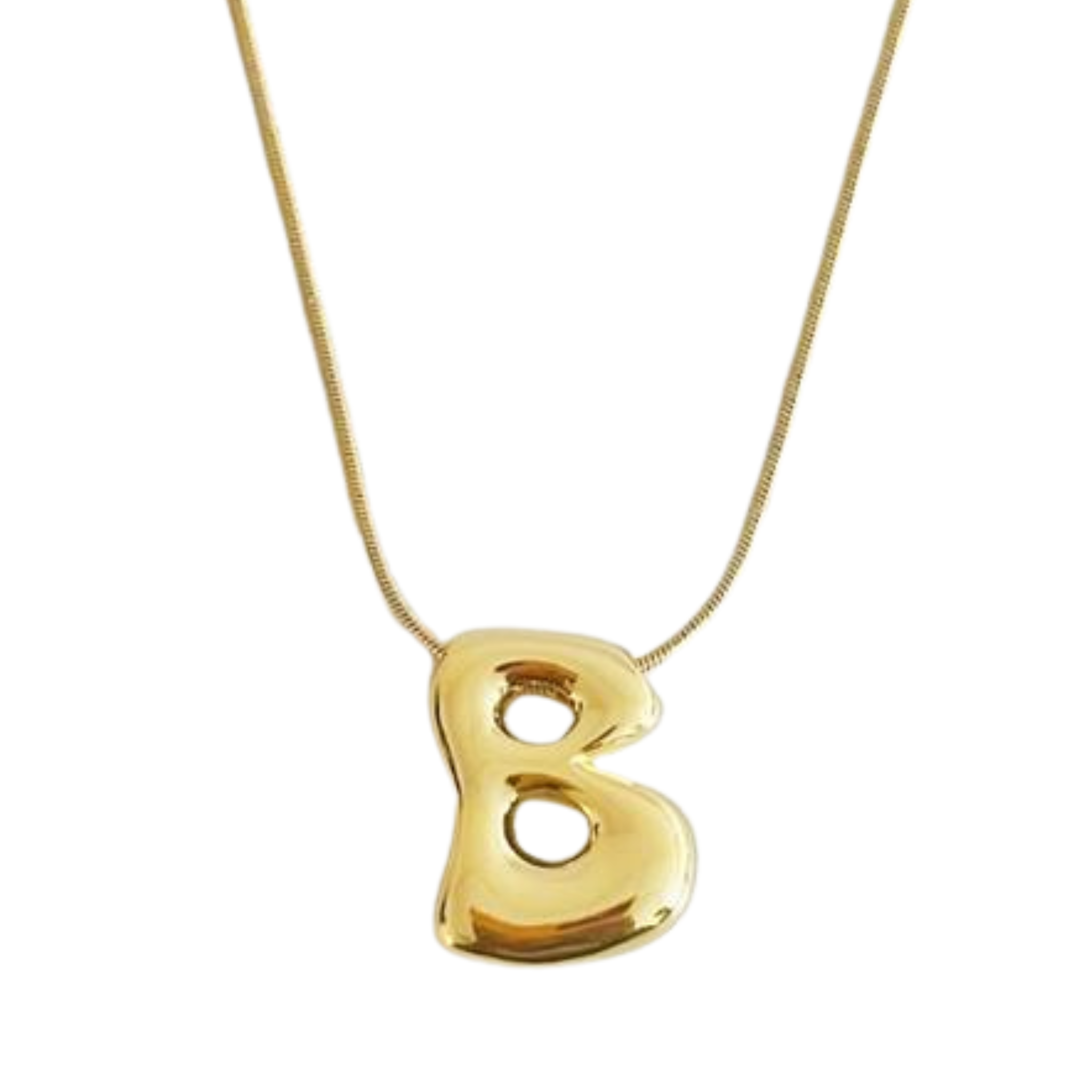 Balloon Letter Initial Necklace