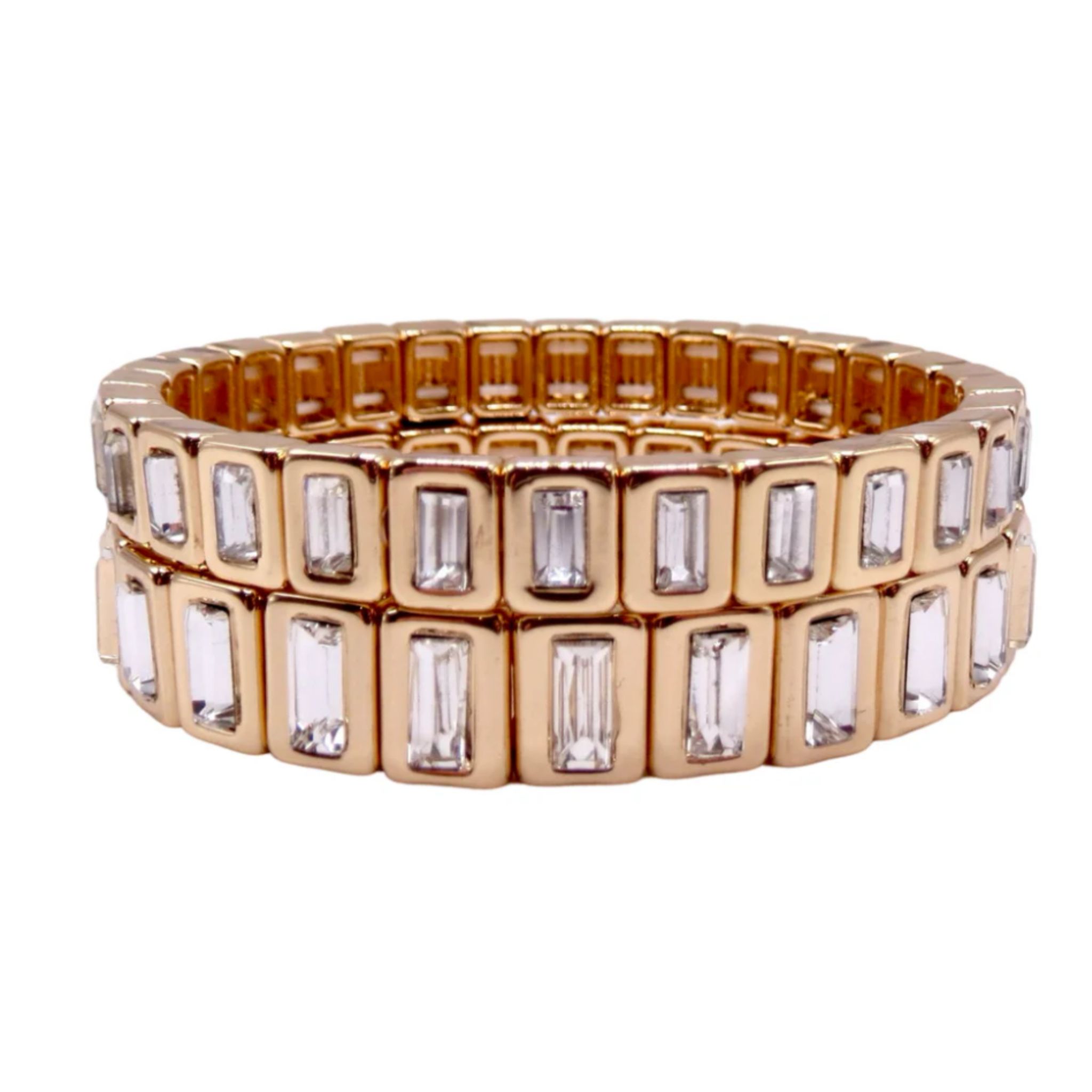 The Baguette Clear Gem Bracelet - Let's Bag It 