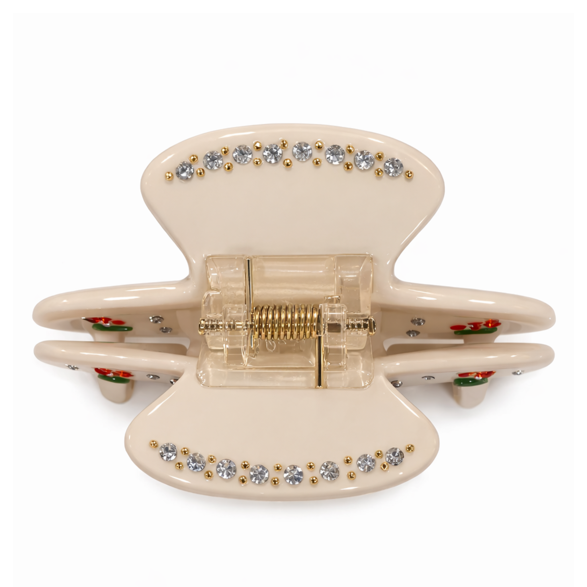 Shimmering rhinestone daisy hair clip from Private Label with sparkling floral design for stylish hair accessories.