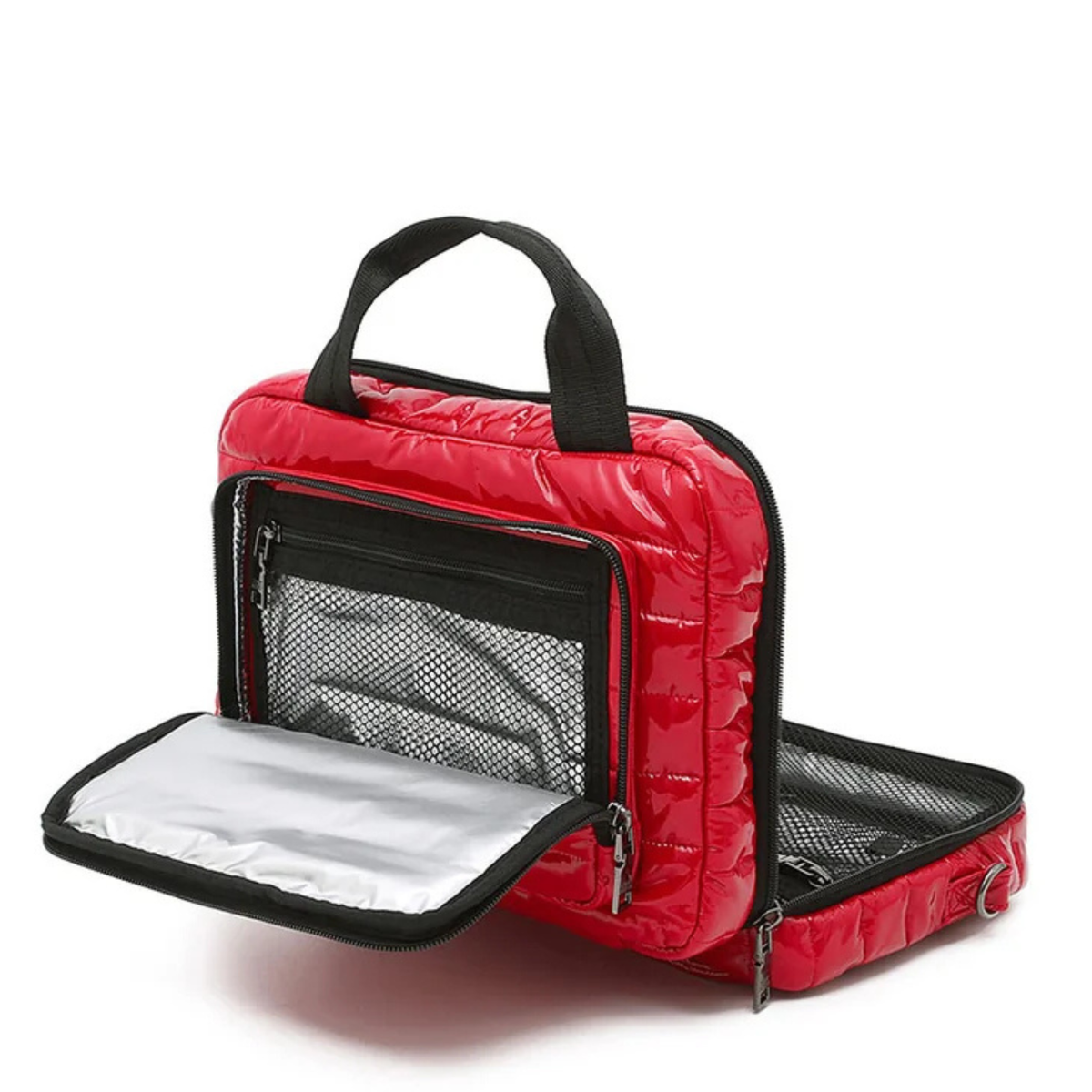 Think Royln Stowaway Toiletry Case with compact design, water-resistant fabric, and zippered compartments for travel organization.