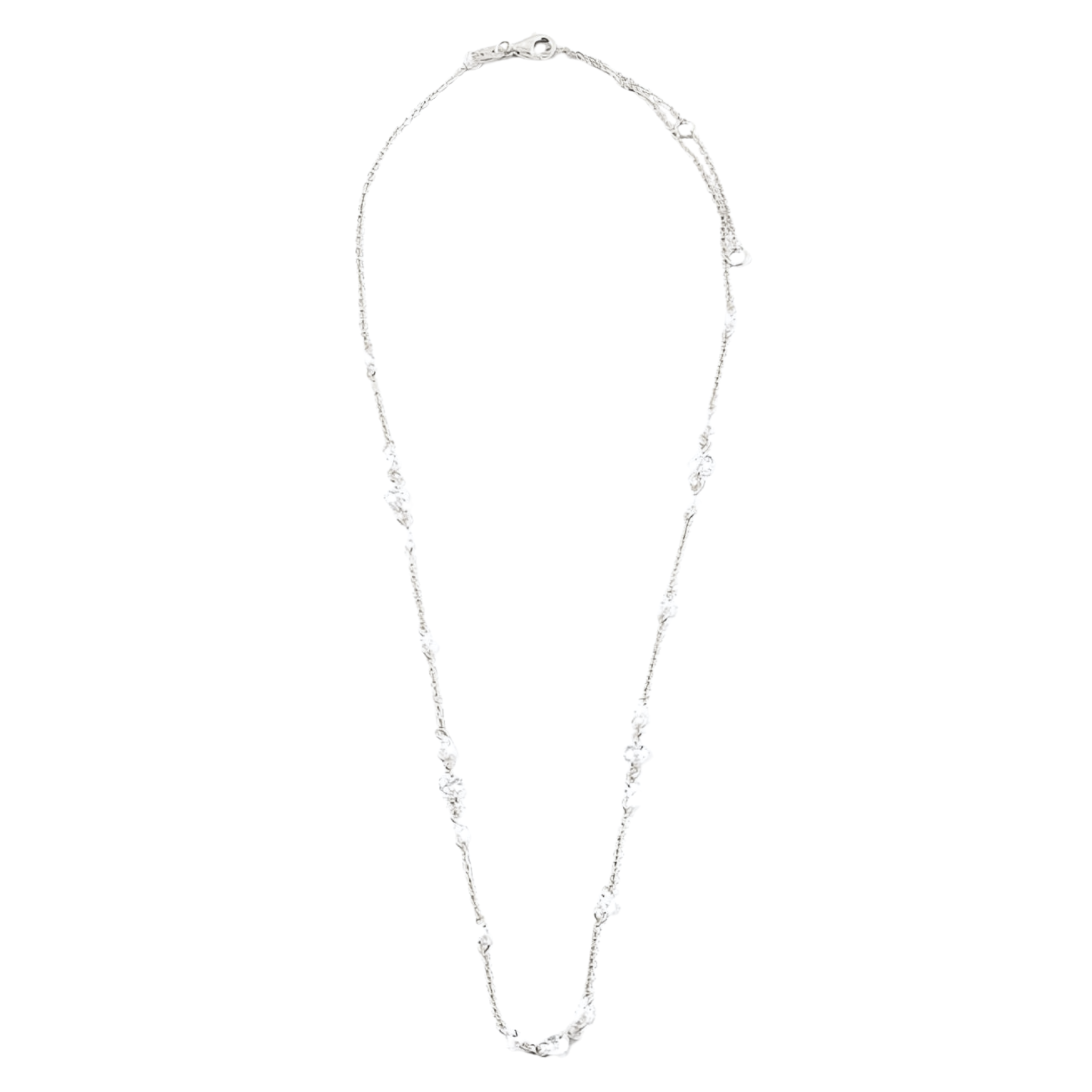 Delicate Crystal Chain Necklace