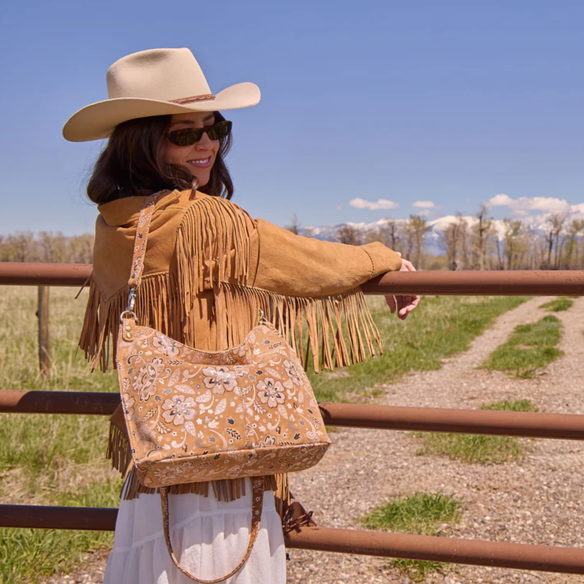 Pier Shoulder Bag Printed Leather | Country Road Bloom