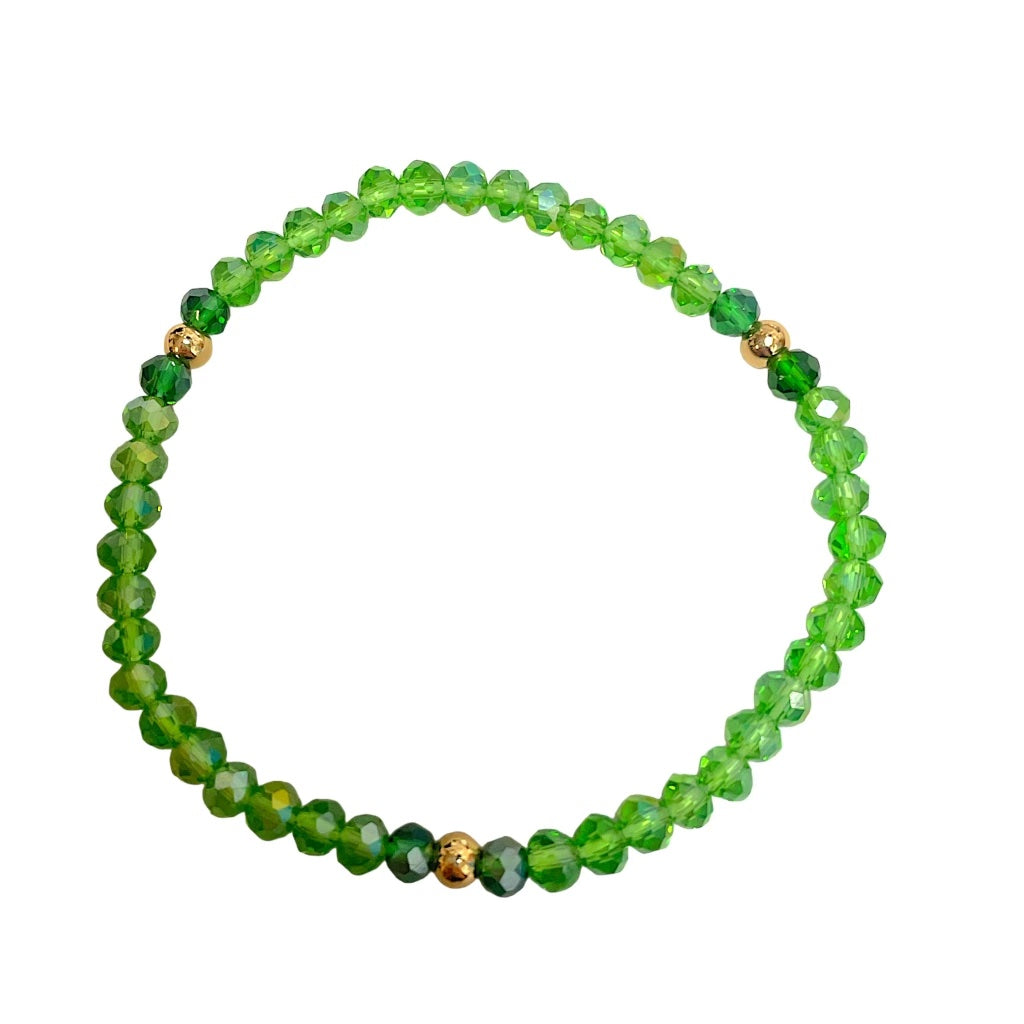 Green Apple Small Crystal Bracelet