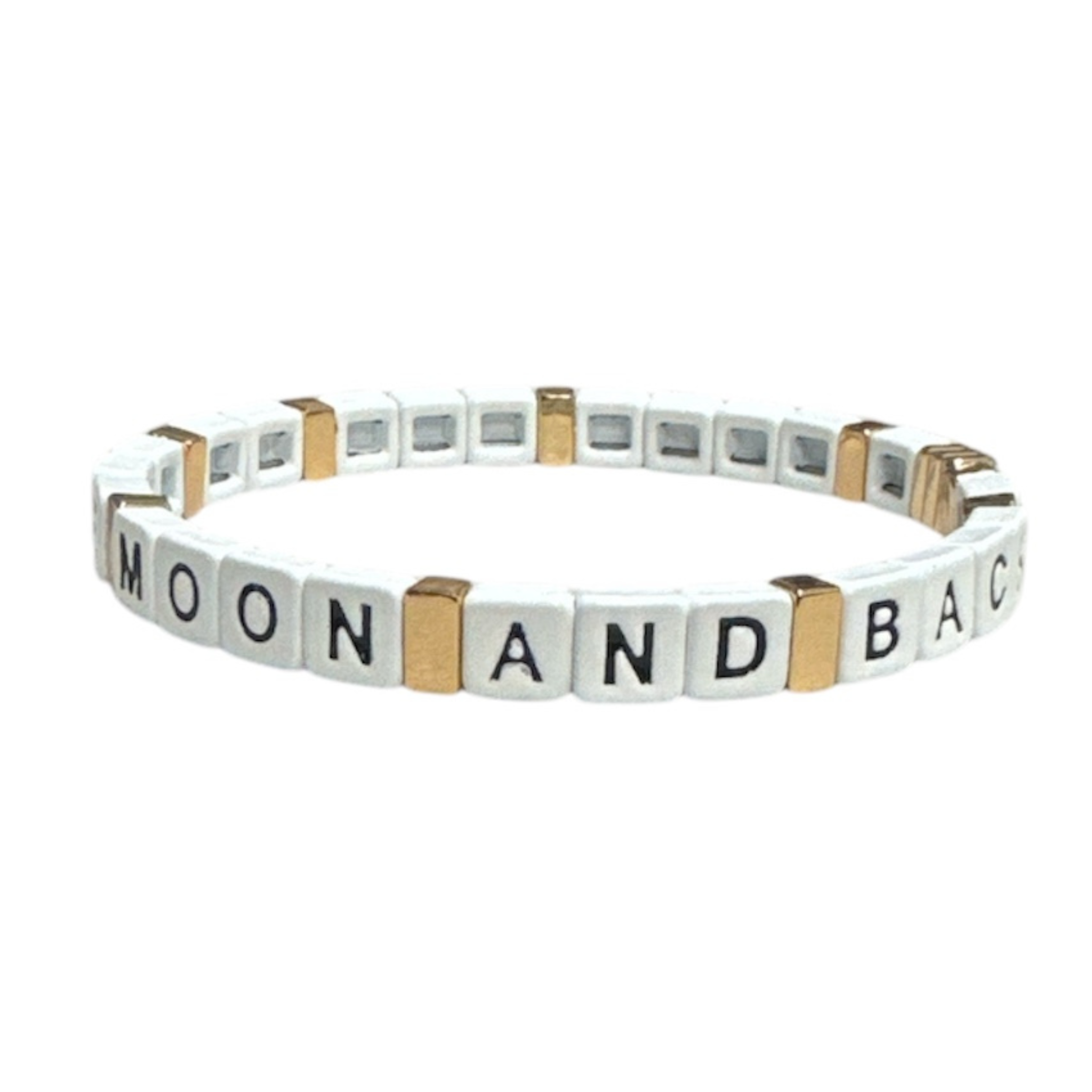 I love you to the moon and back bracelet - Let's Bag It 