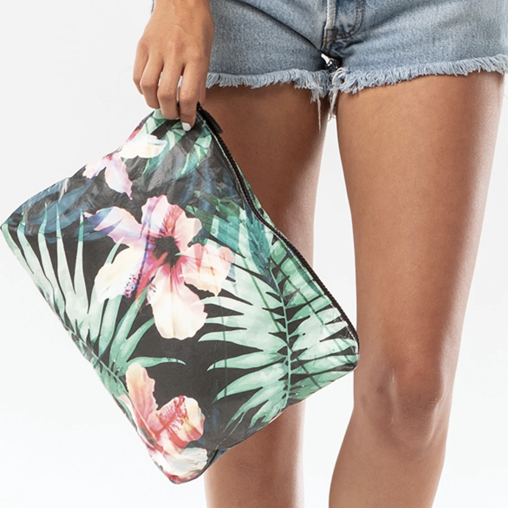 MID POUCH | Hibiscus Palm