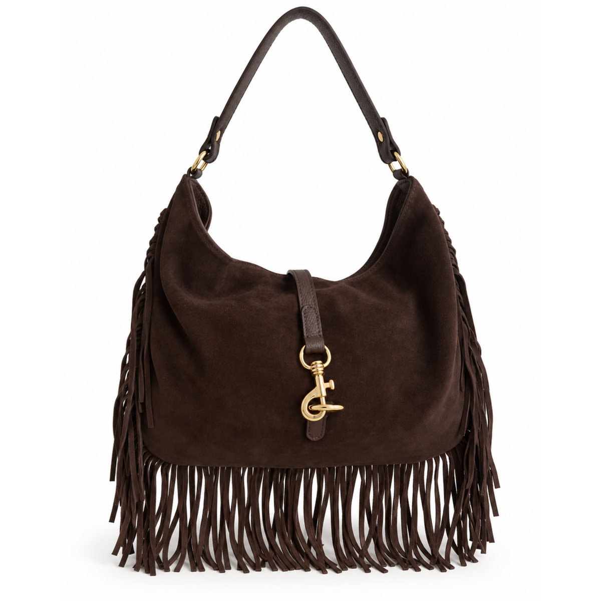 The Jolene Fringe Suede Bag