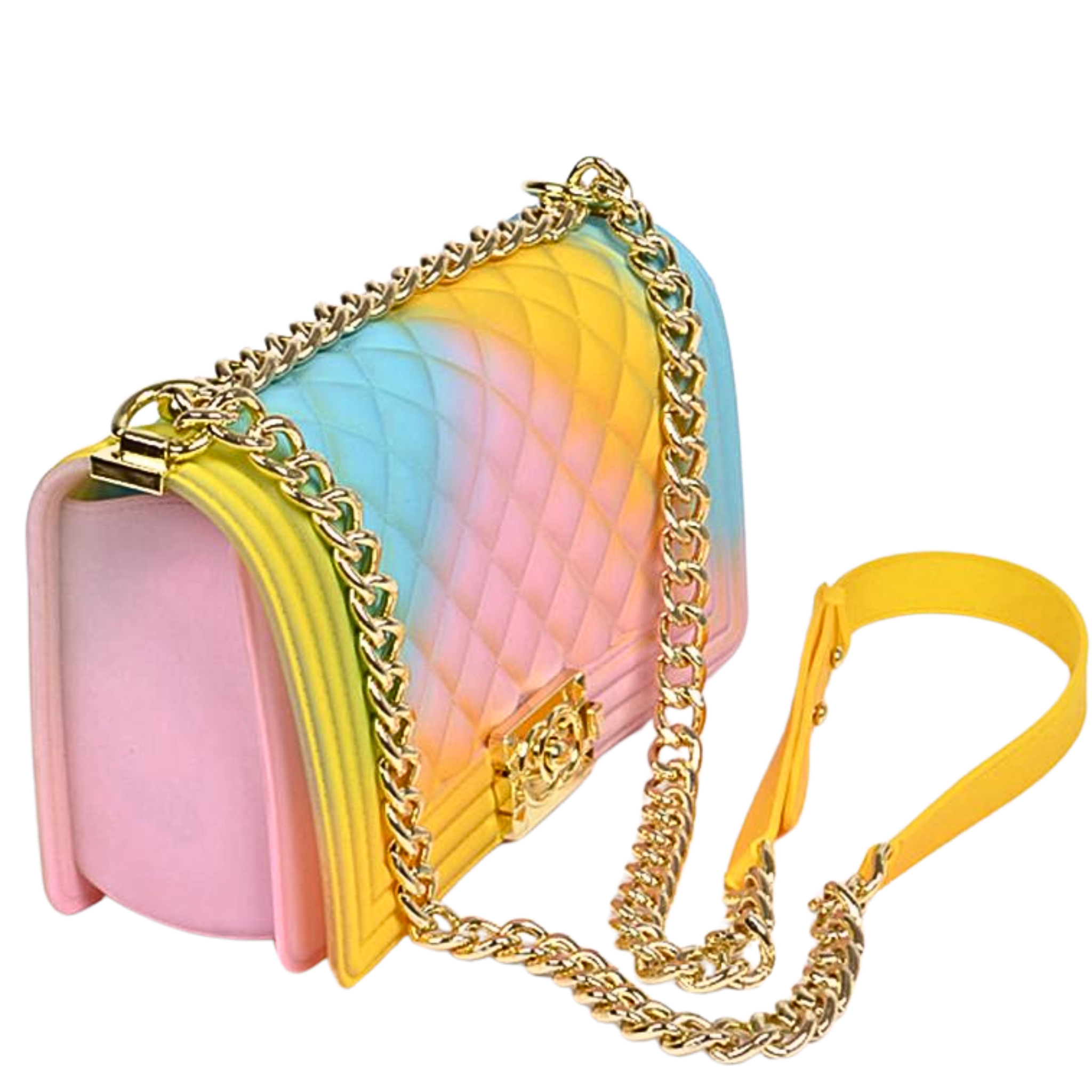 Tie Dye Jelly Embossed Square Crossbody