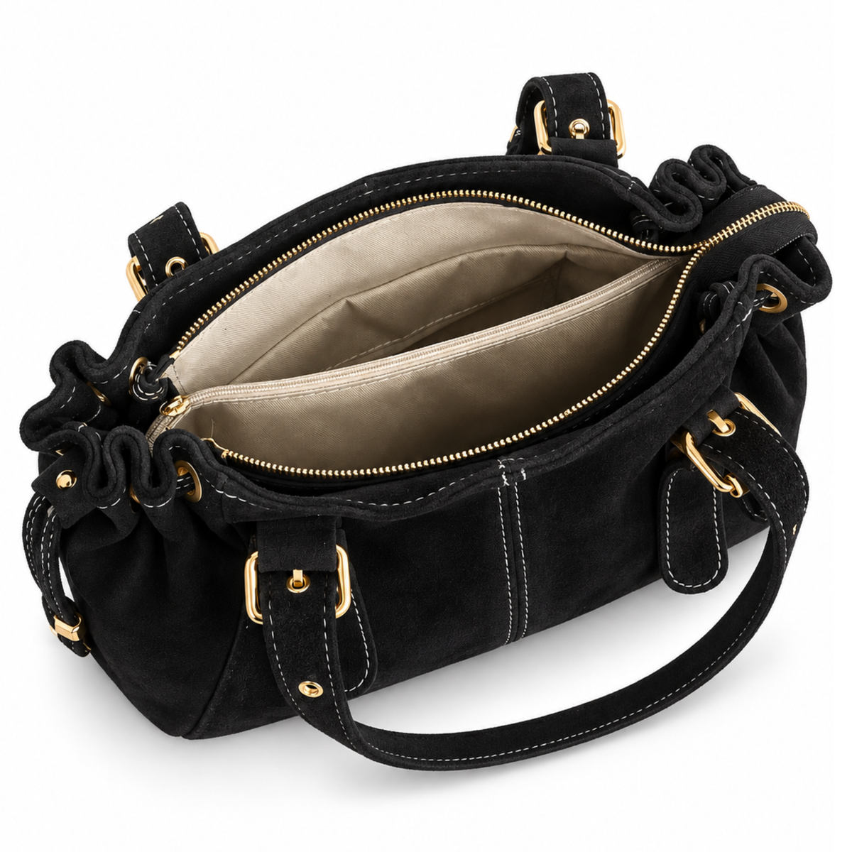 The Mini Sloane Slouchy Suede Satchel